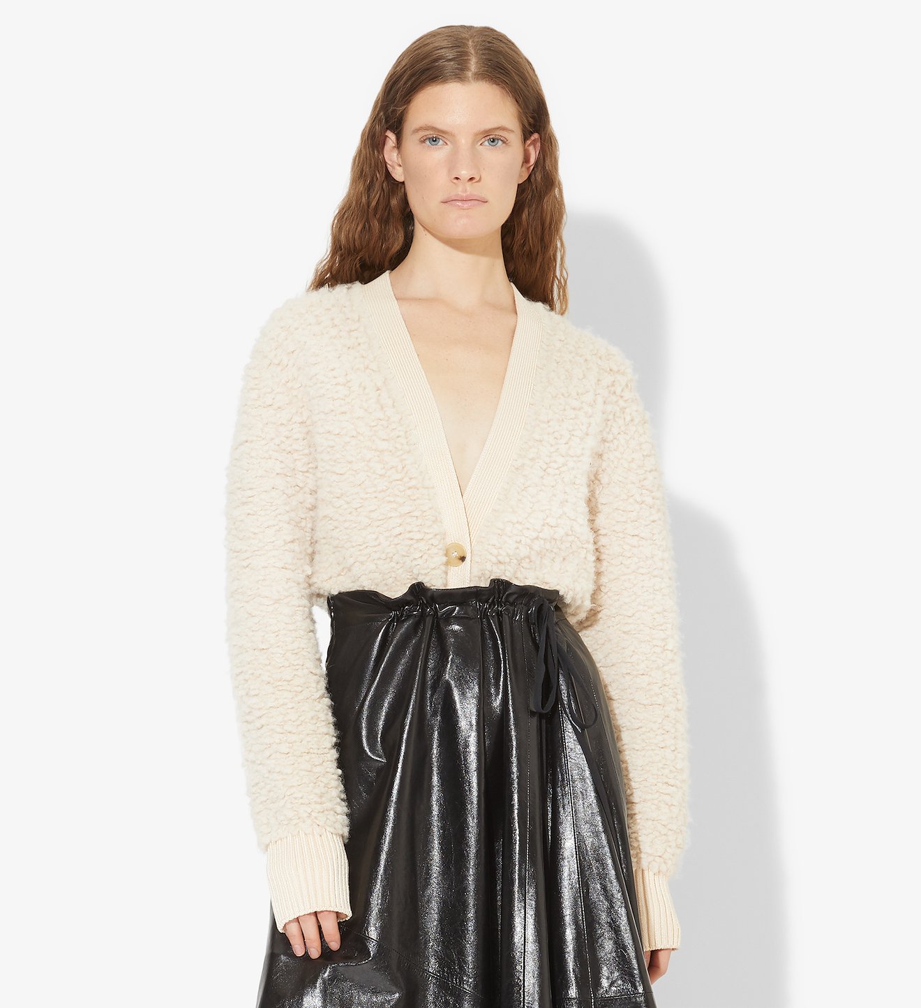 Alpaca Cropped Cardigan