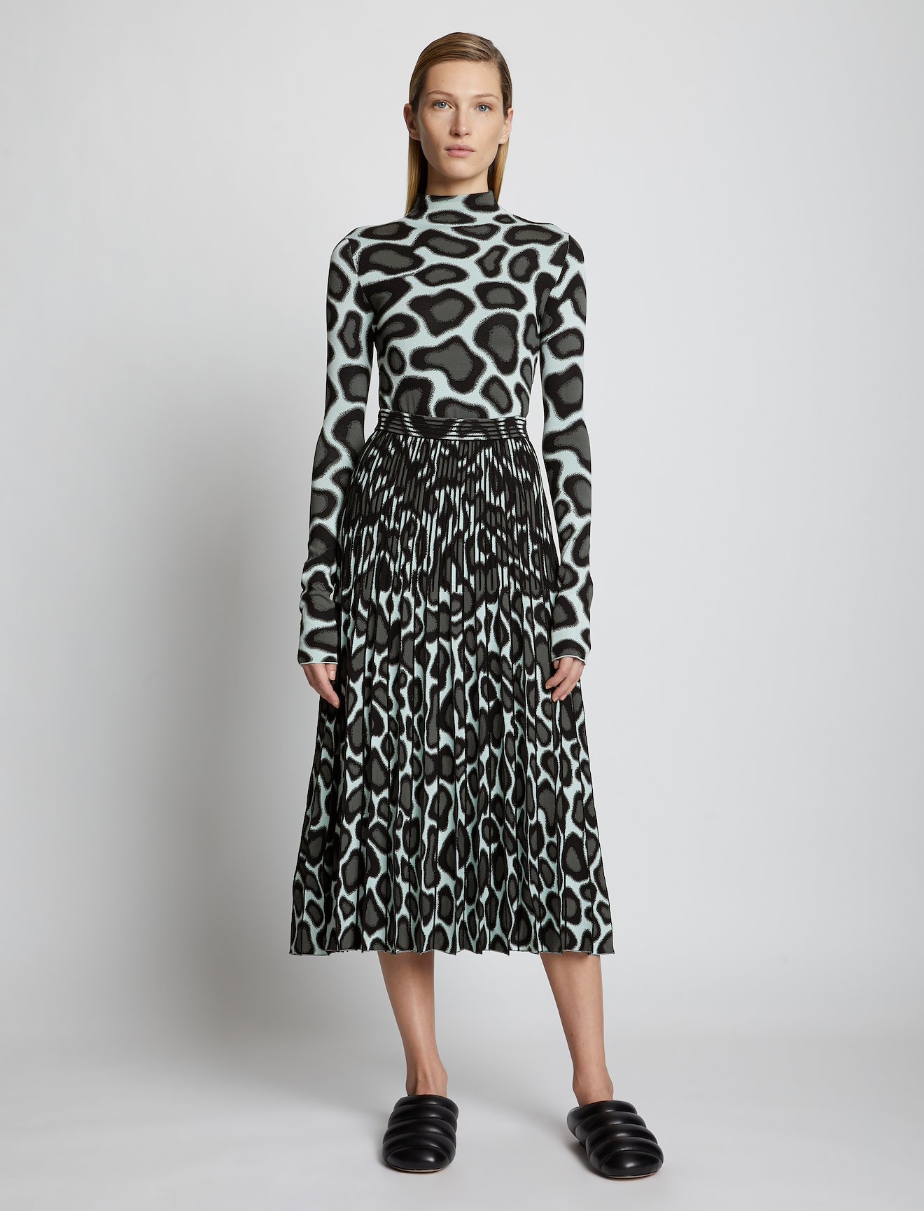 Animal Jacquard Knit Top #1
