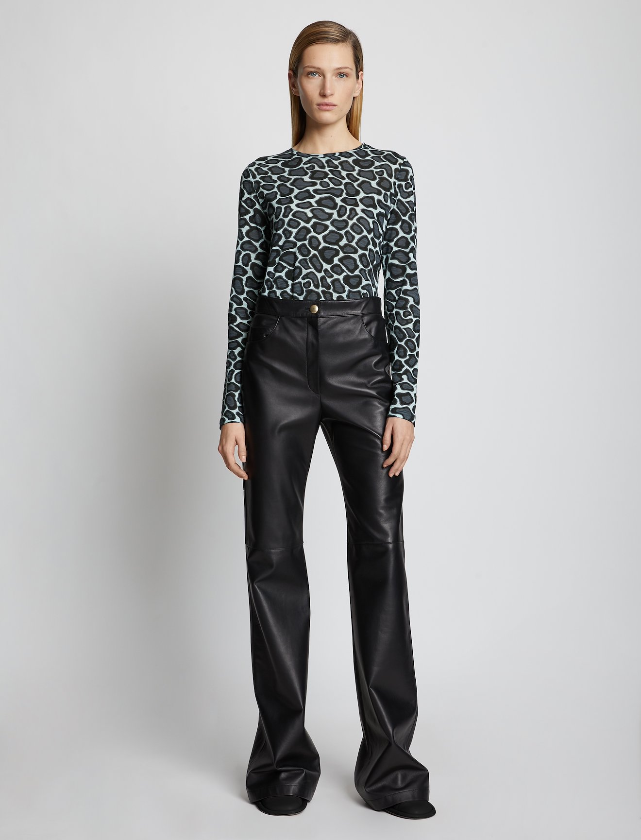 Animal Print Long Sleeve T-Shirt #1