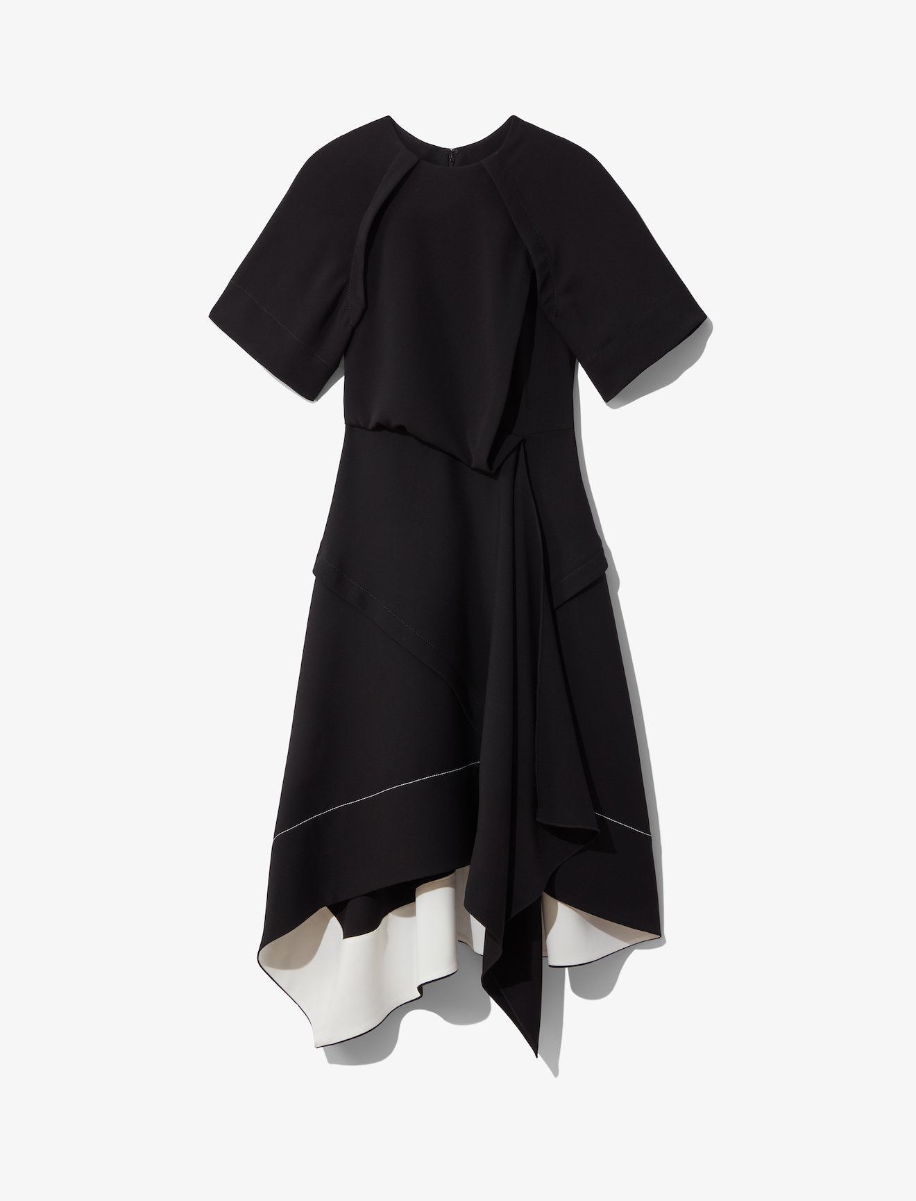 Asymmetrical Short Sleeve Dress #4