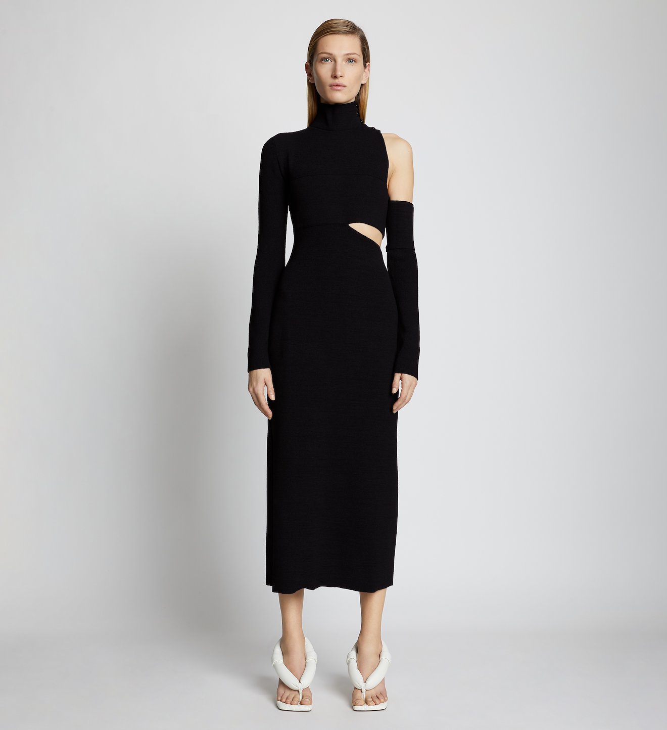 Bandage Knit Cut Out Dress