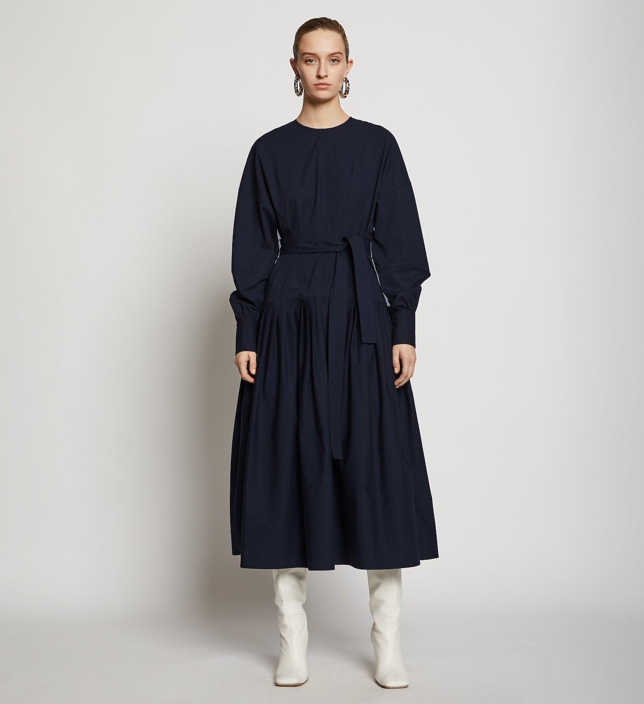 Belted Cotton Dress