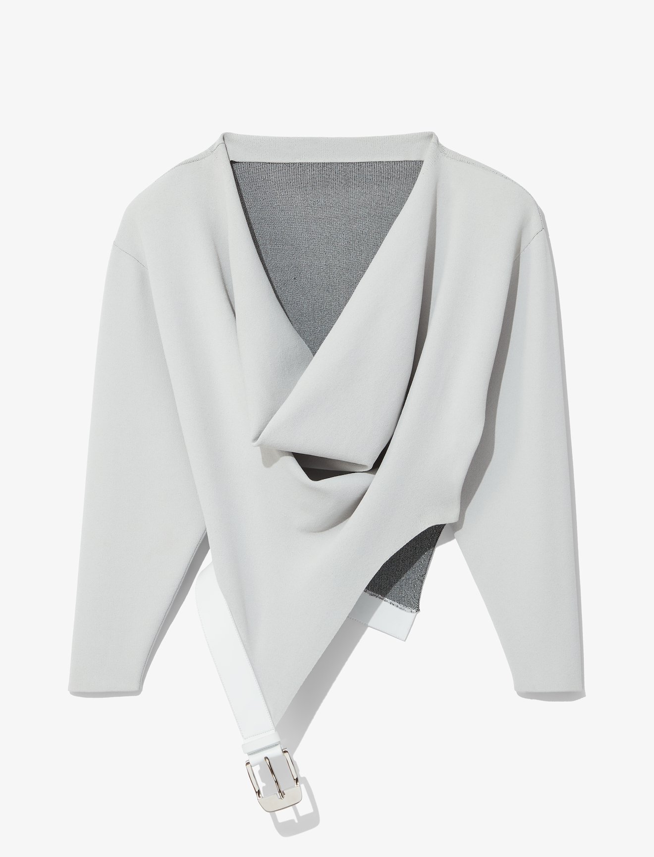 Belted Cowl Neck Top #4
