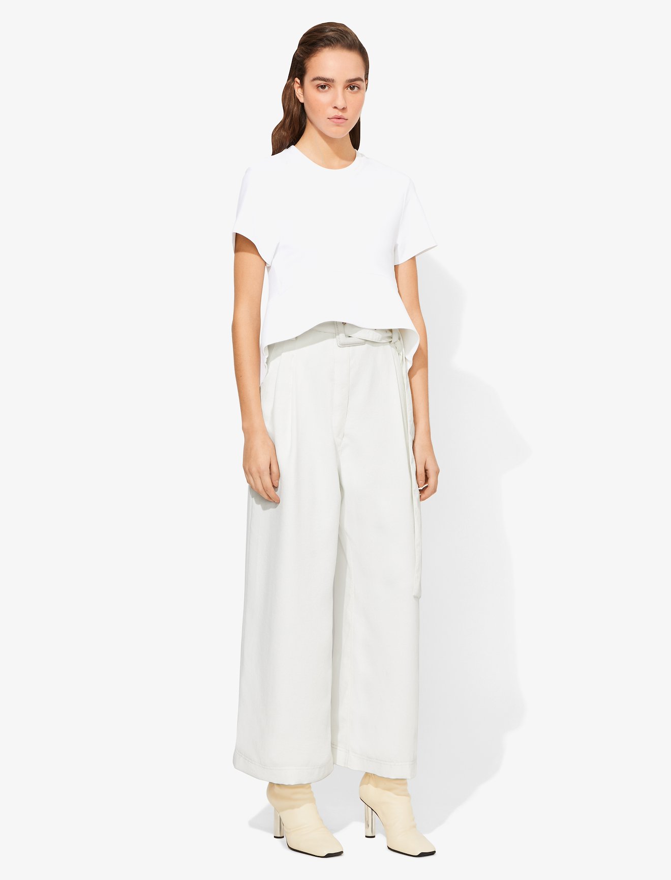 Belted Crêpe Pants #1