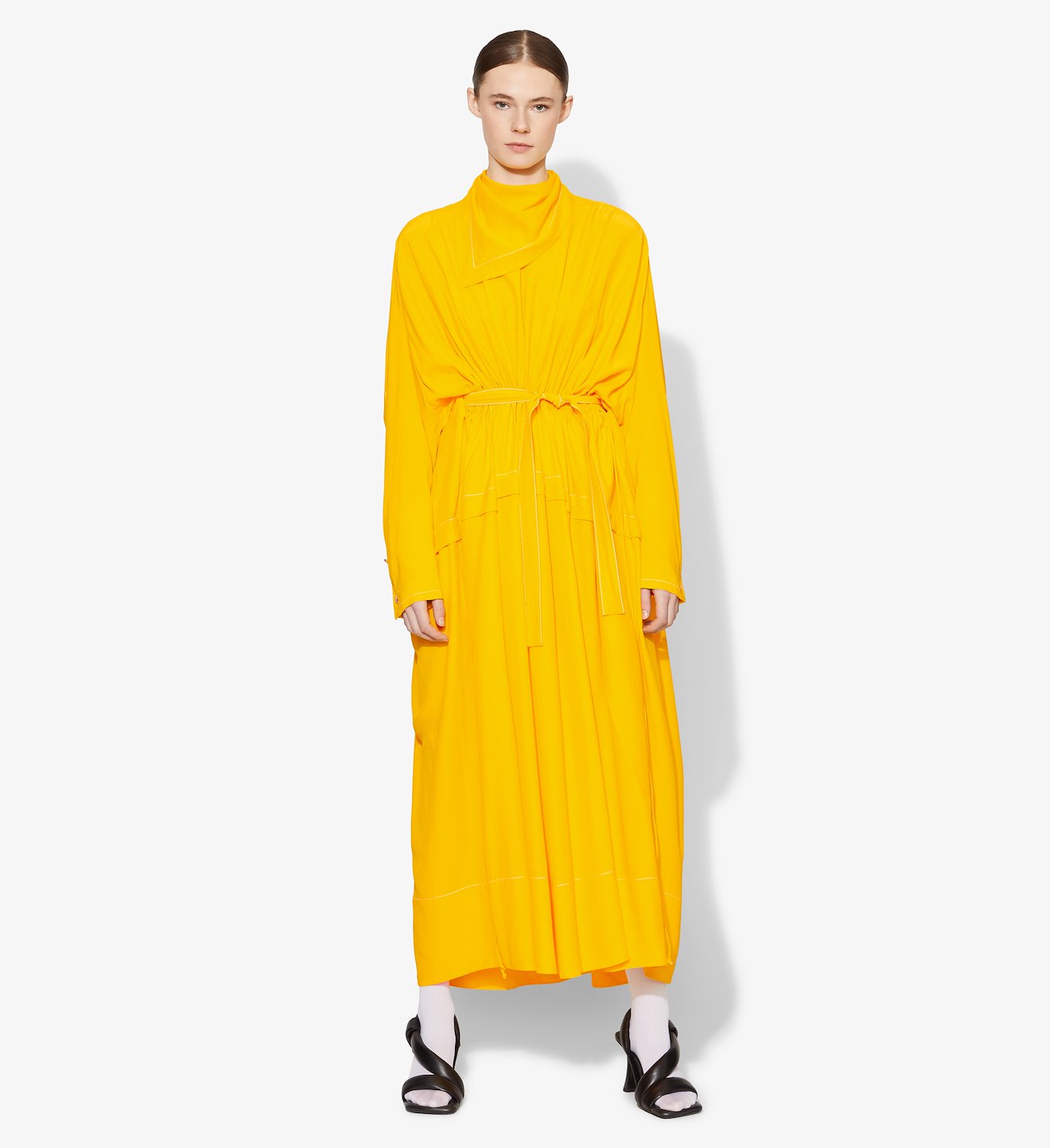 Belted Handkerchief Dress
