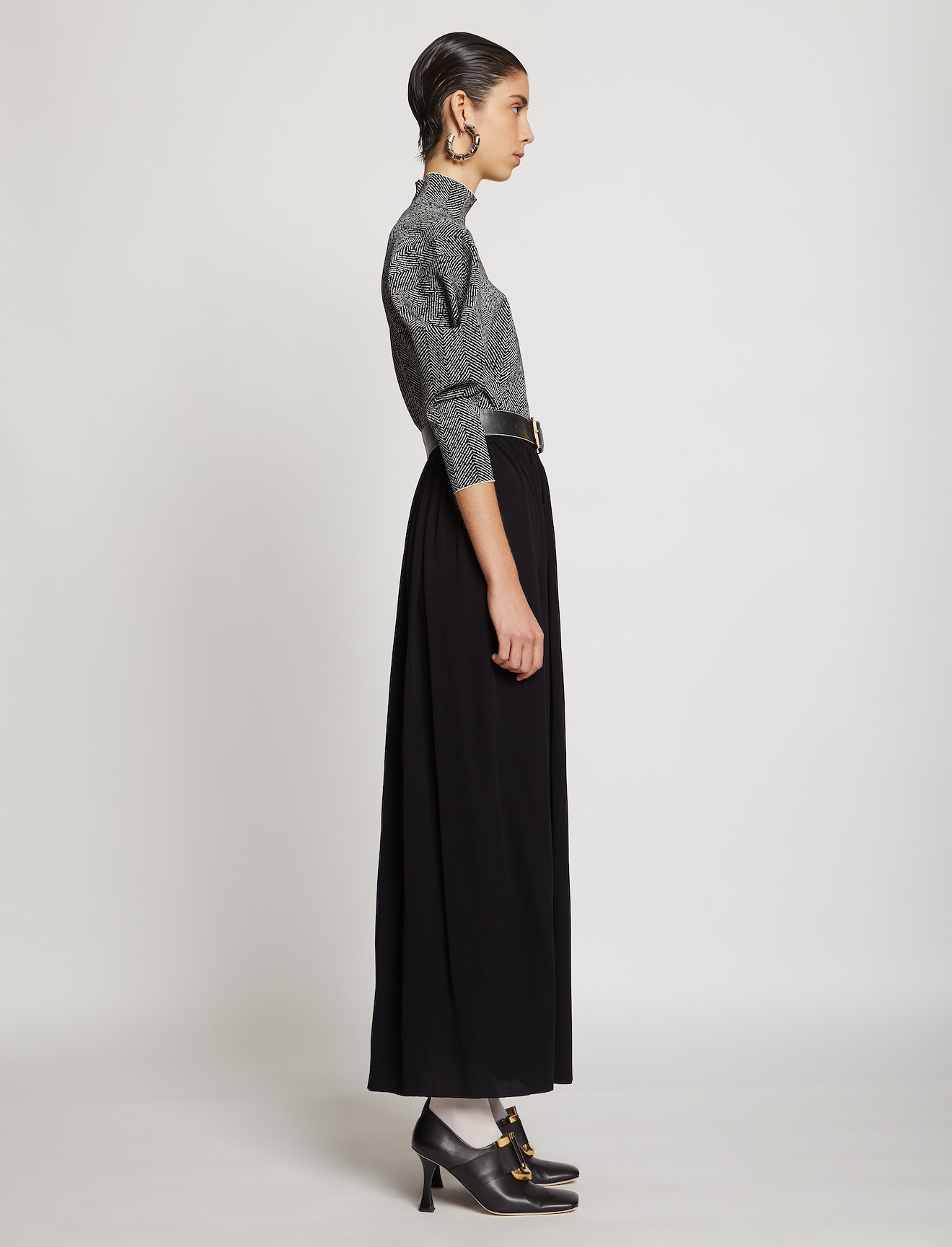 Belted Jersey Skirt #1