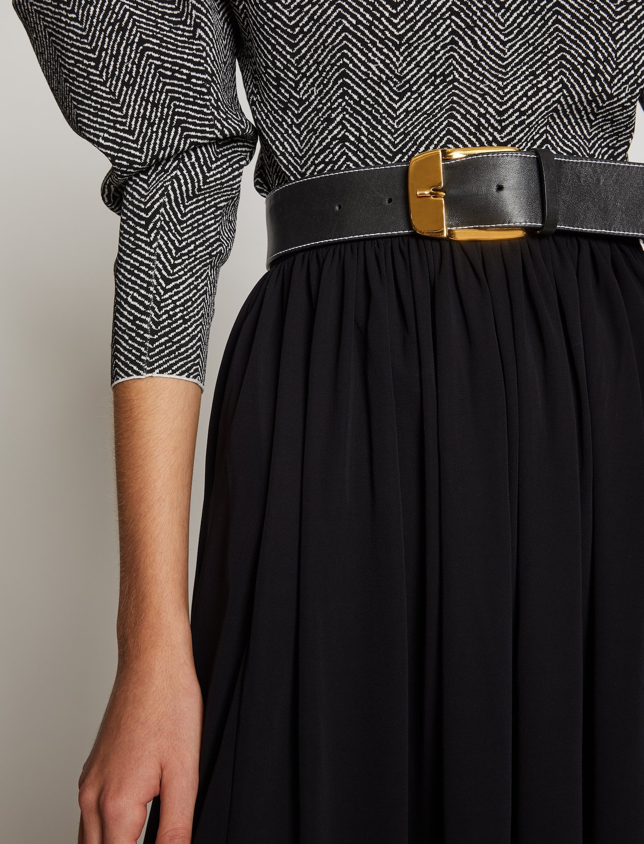 Belted Jersey Skirt #3