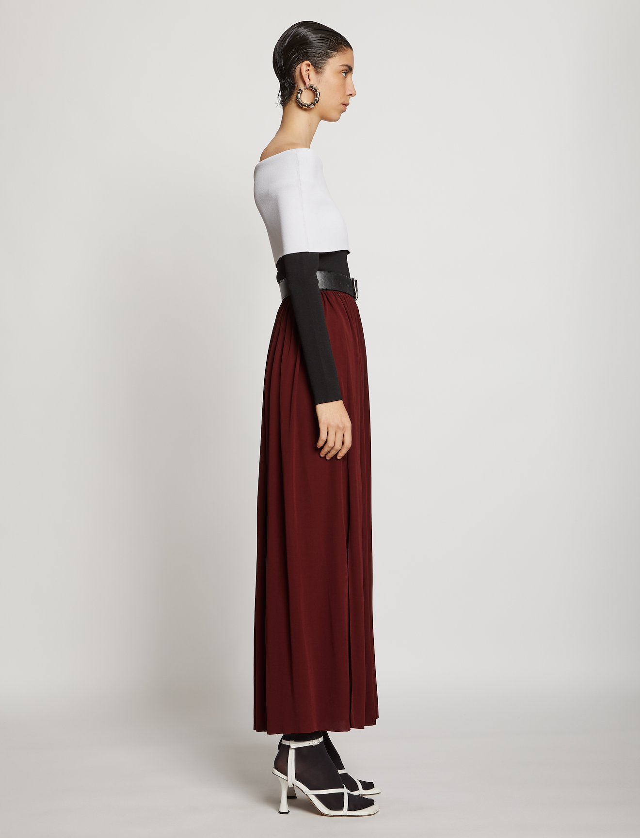 Belted Jersey Skirt #1