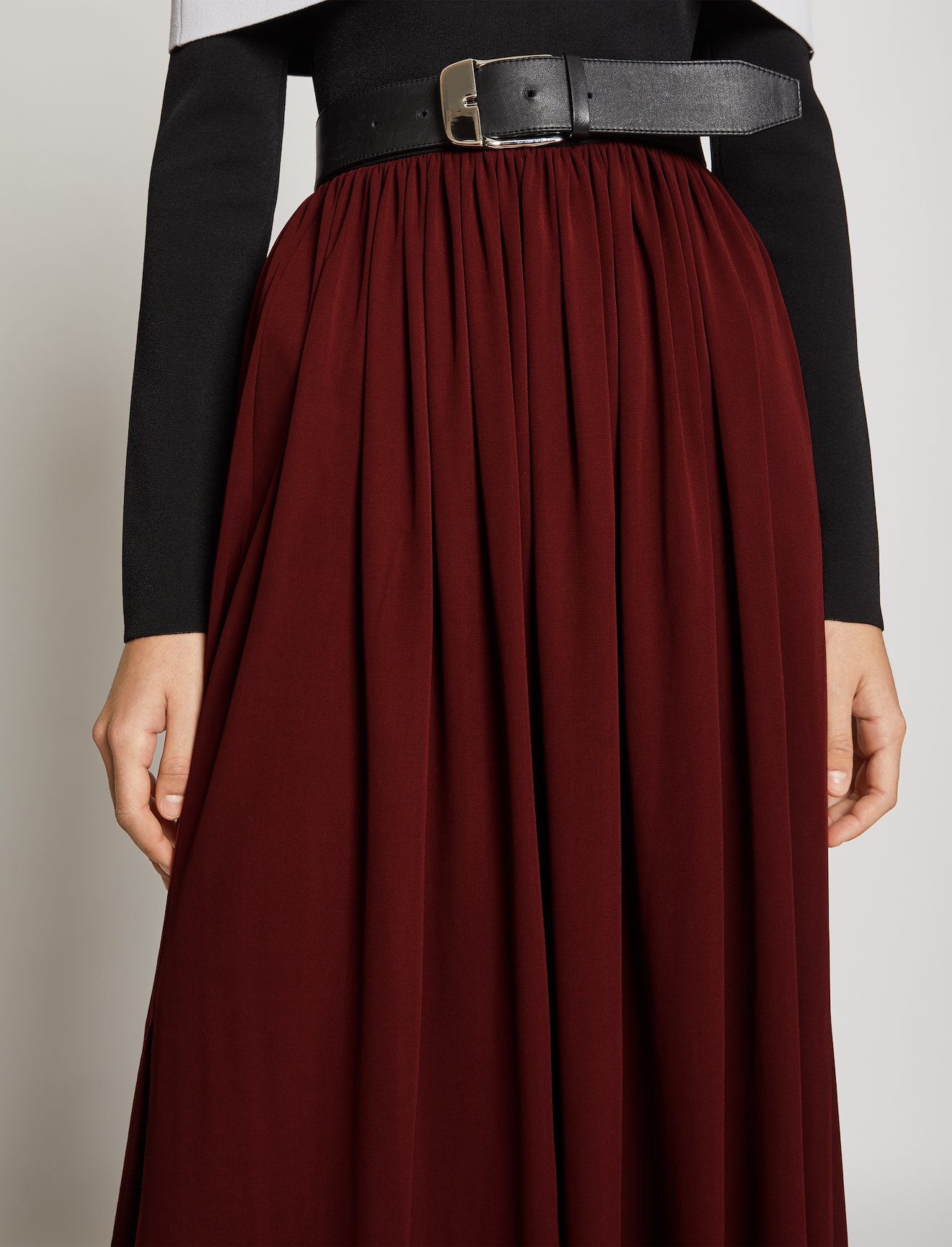 Belted Jersey Skirt #3