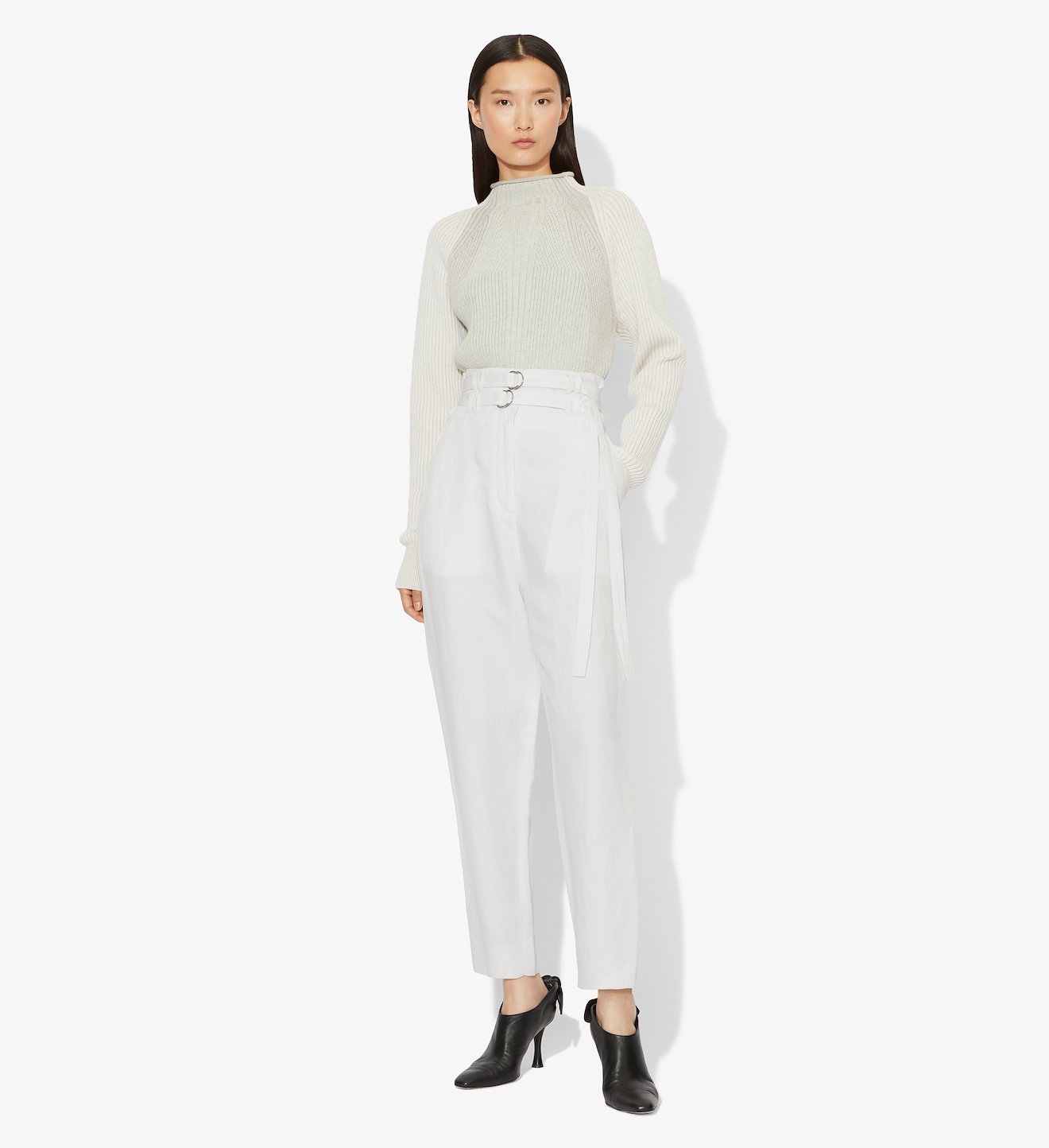 Belted Tapered Pants