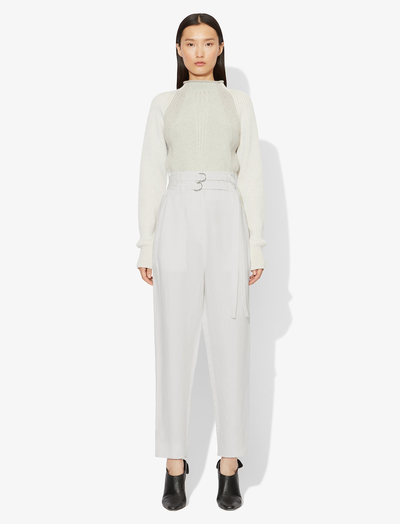 Belted Tapered Pants #1