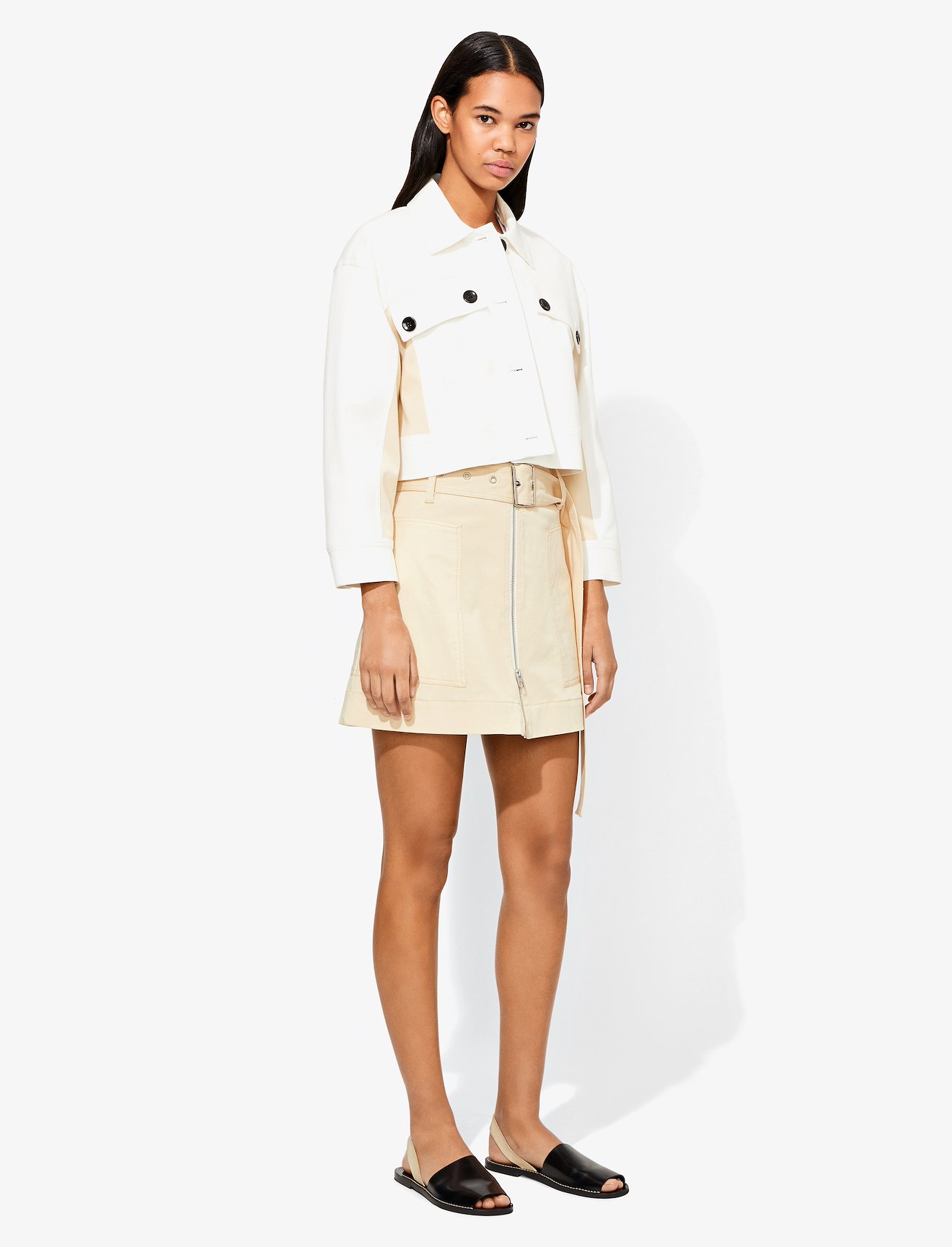 Belted Zip Skirt #1