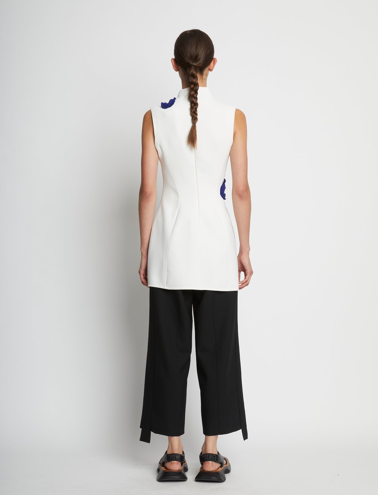 Bi-Stretch Crepe Cut Out Shell #2