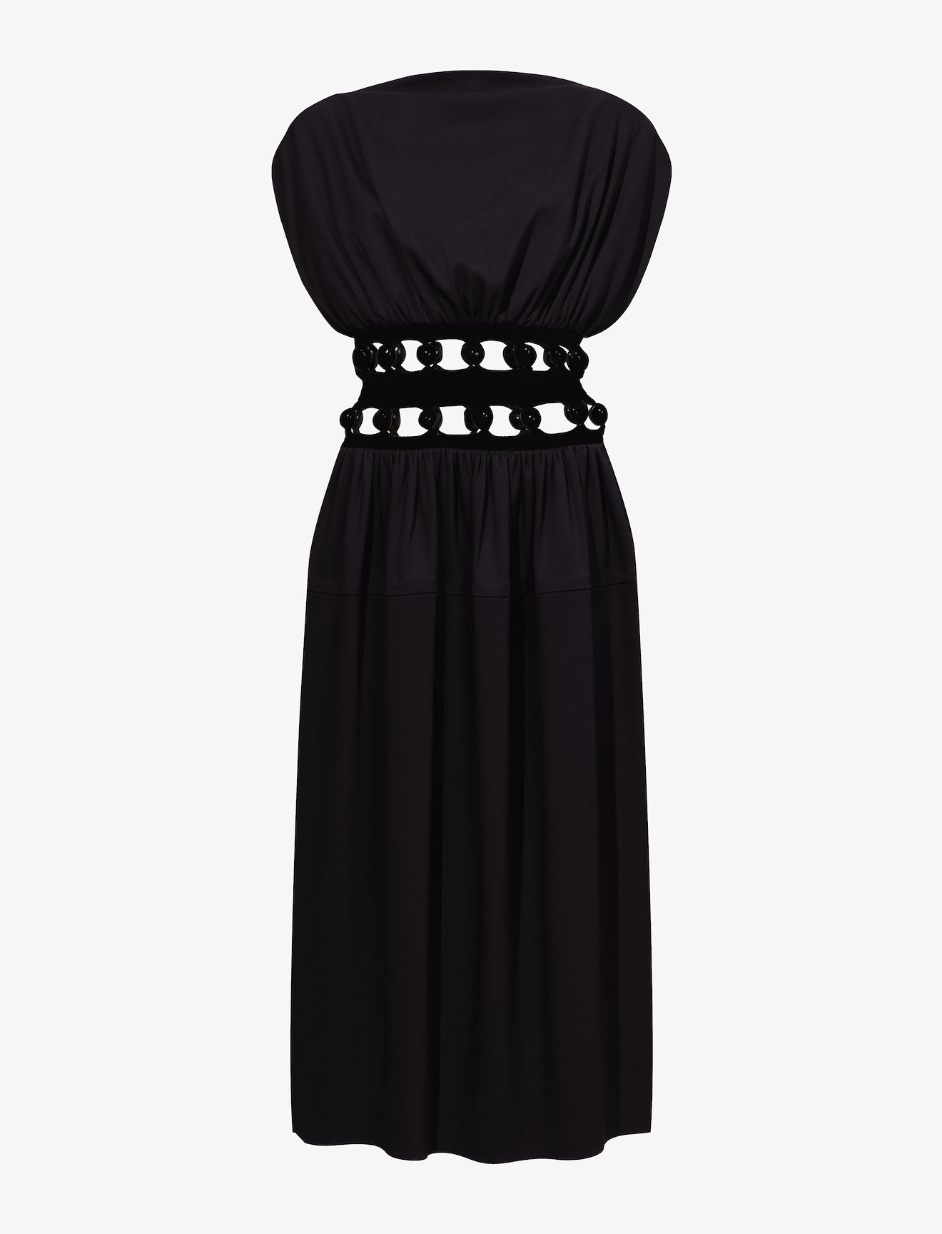 Bi-Stretch Crepe Waisted Dress #4