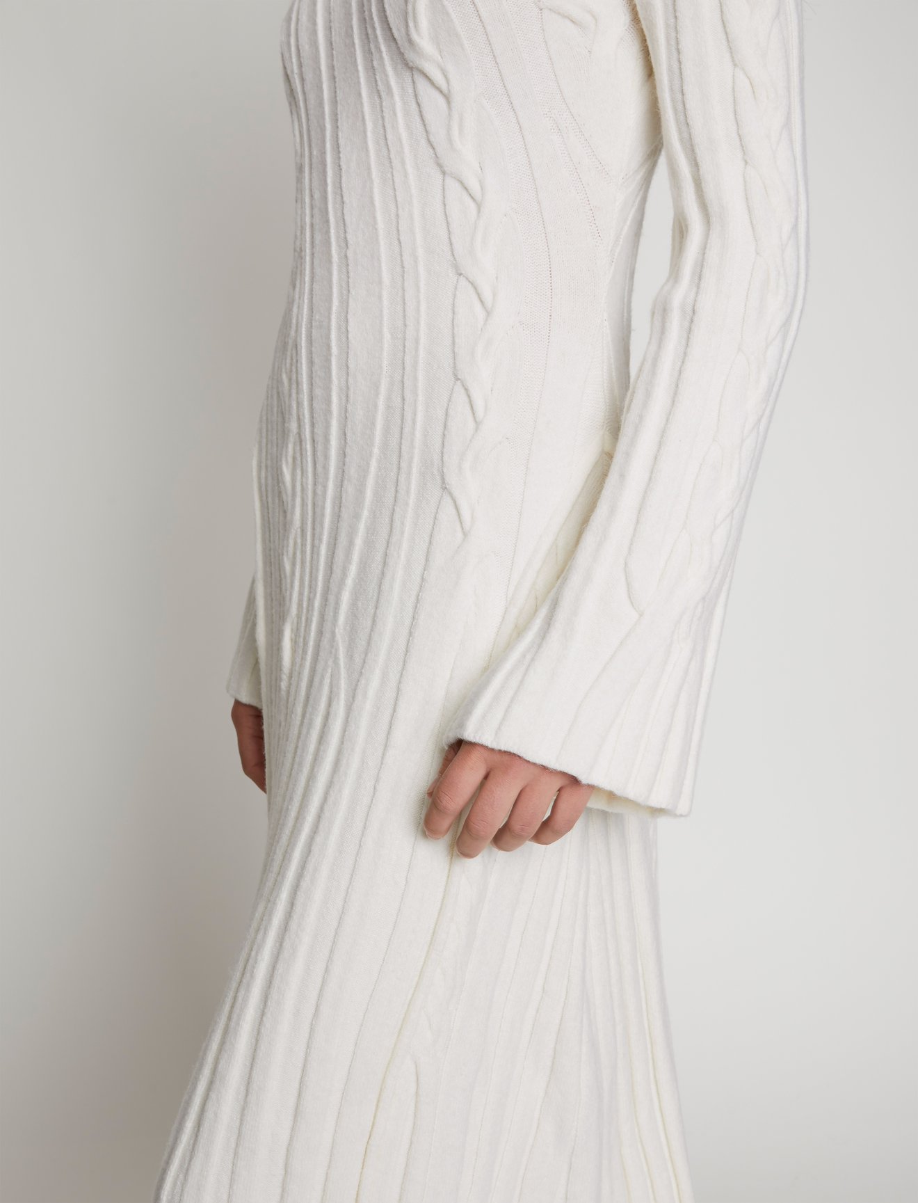 Bias Cable Knit Dress #3