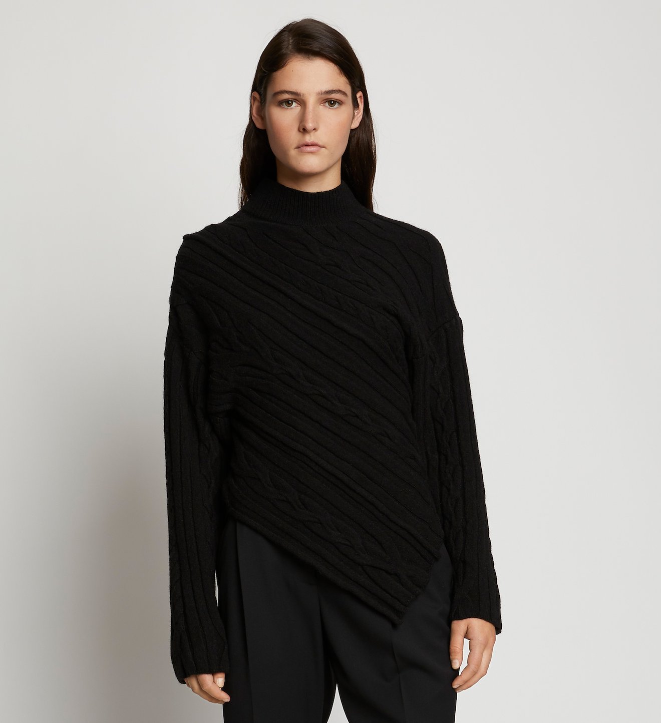 Bias Cable Sweater