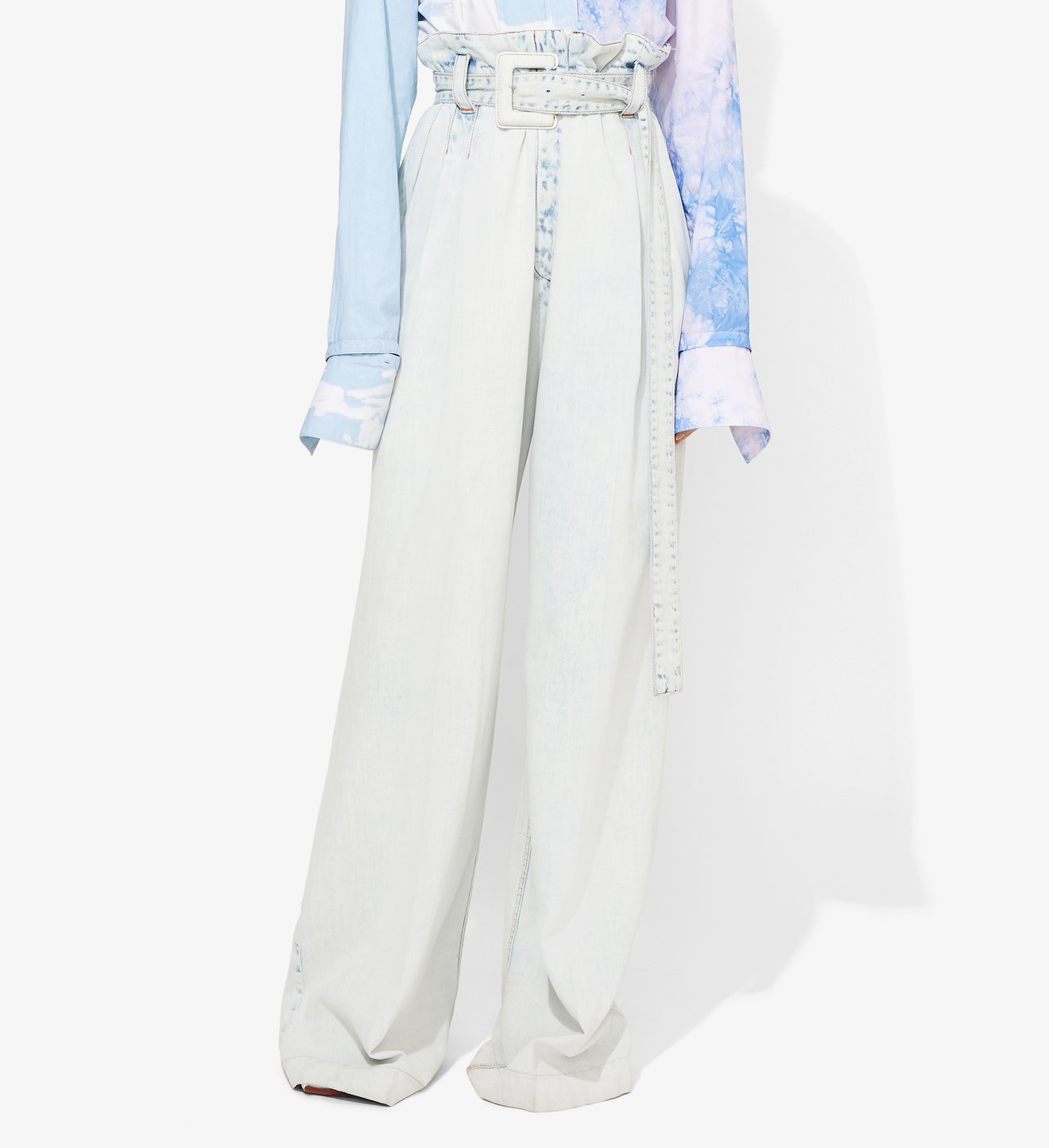 Bleach Acid Belted Pants
