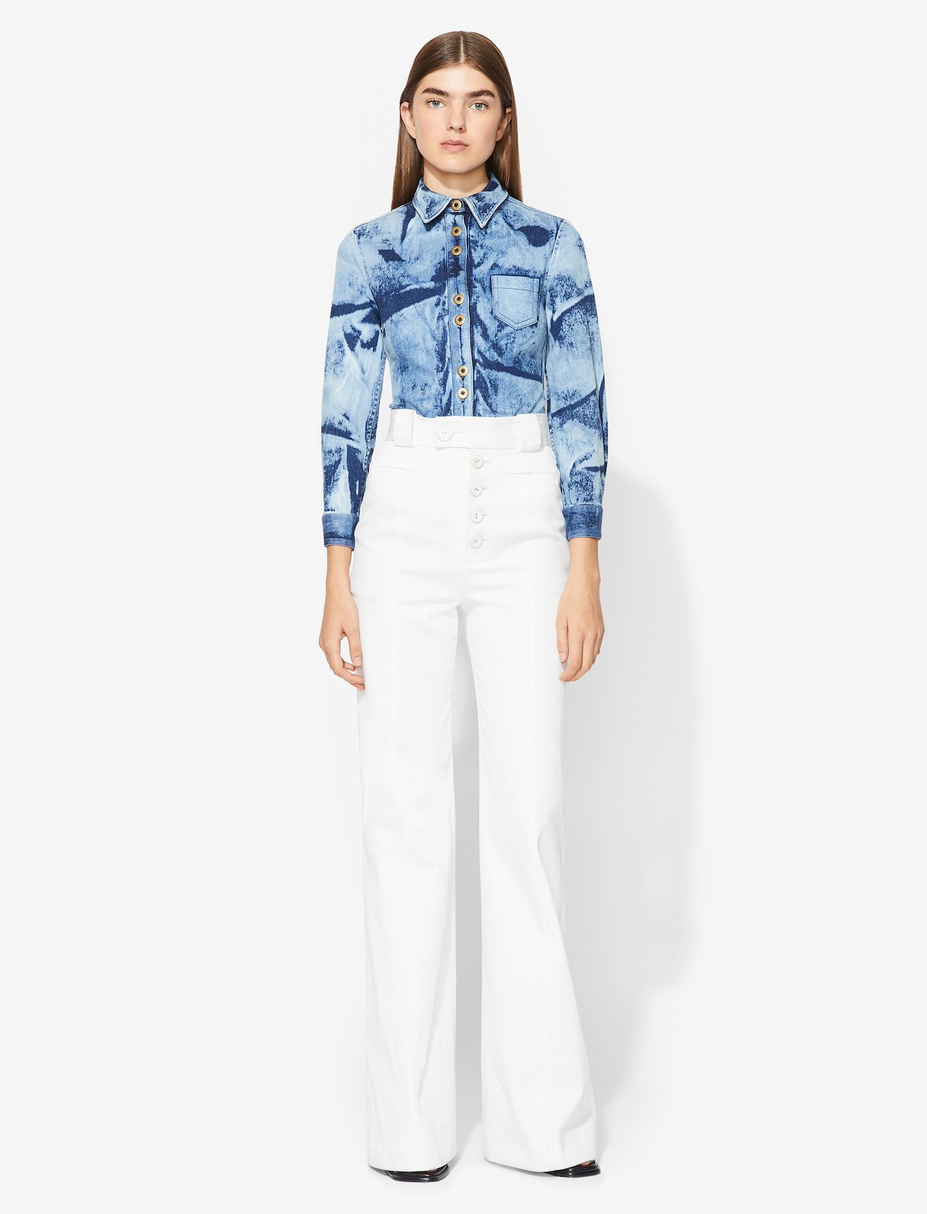 Bleached Denim Shirt #1