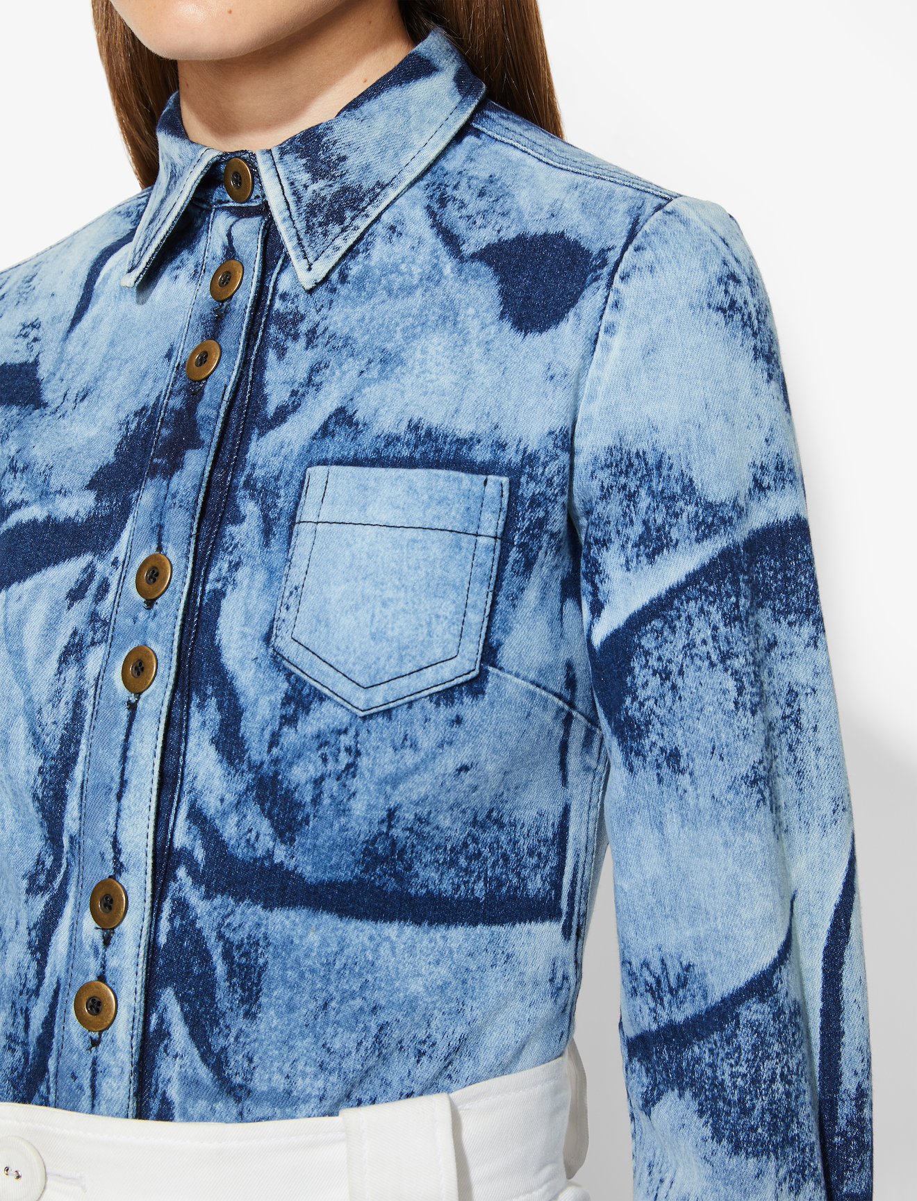 Bleached Denim Shirt #4