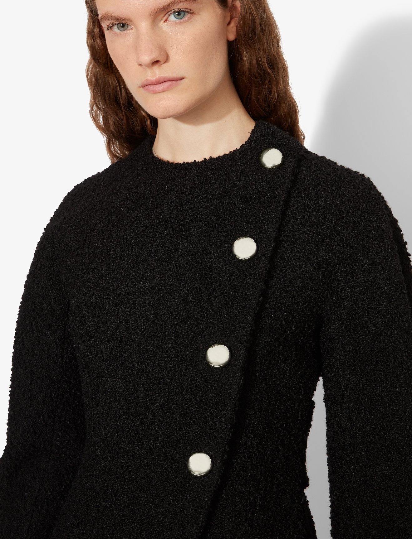 Bonded Boucle Tweed Coat #3