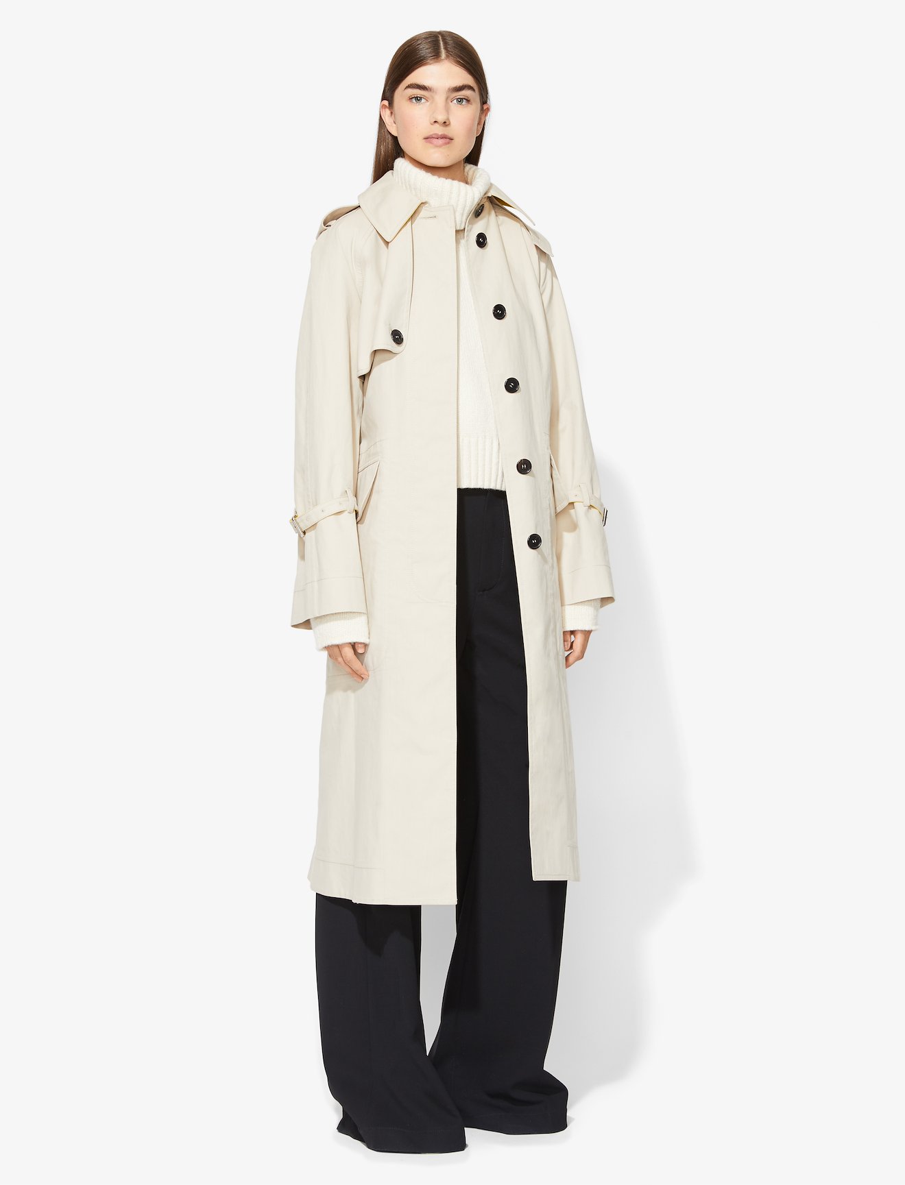 Bonded Oversized Trench Coat #1