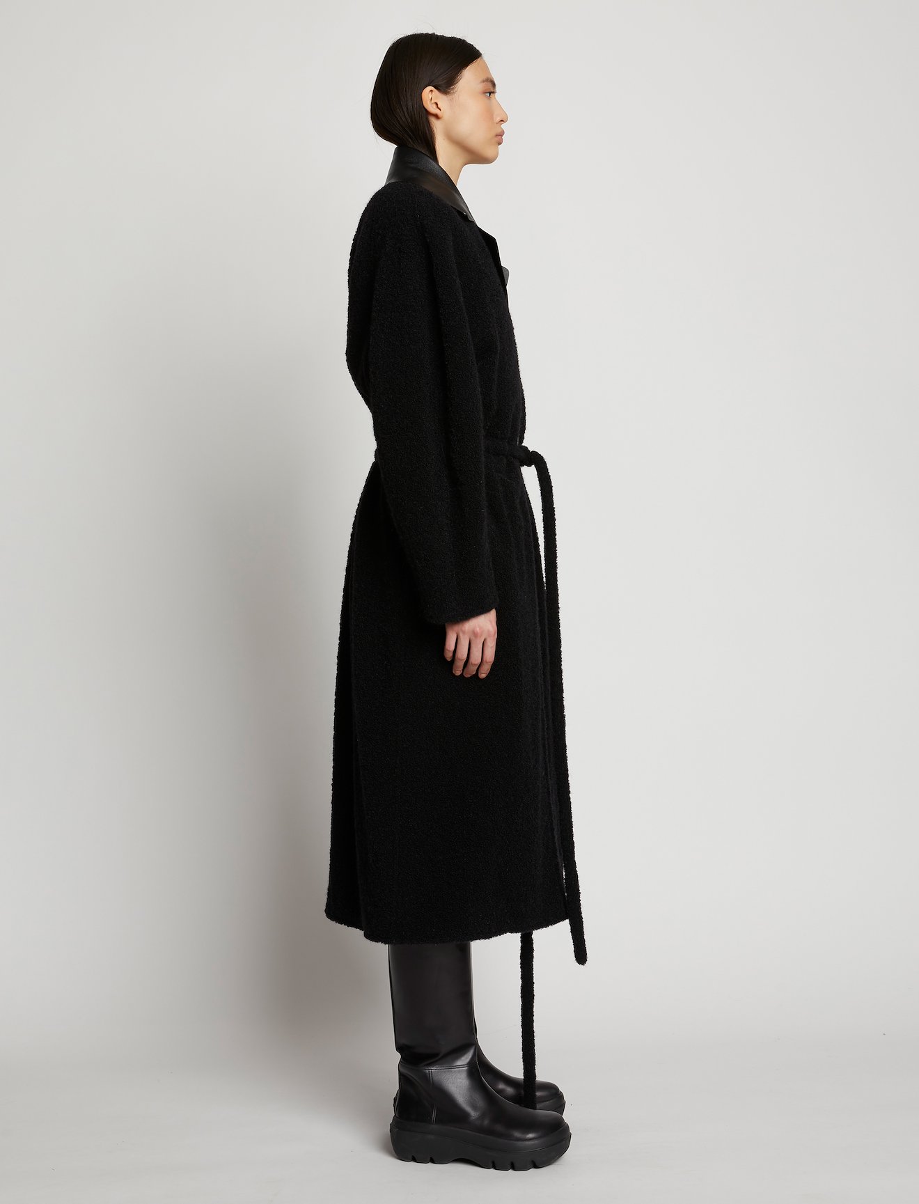 Boucle Oversized Robe Coat #1