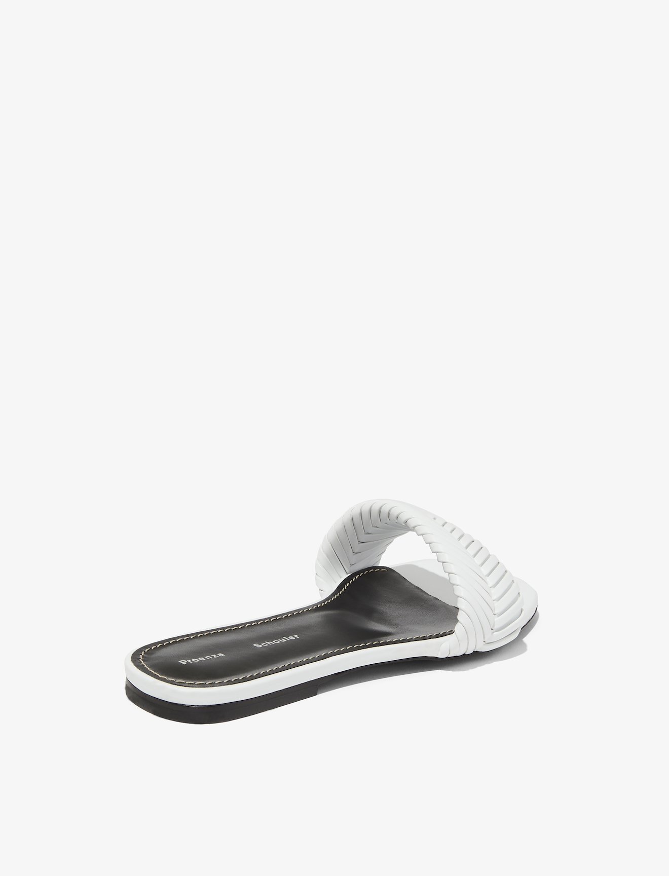 Braided Leather Flat Sandals #2