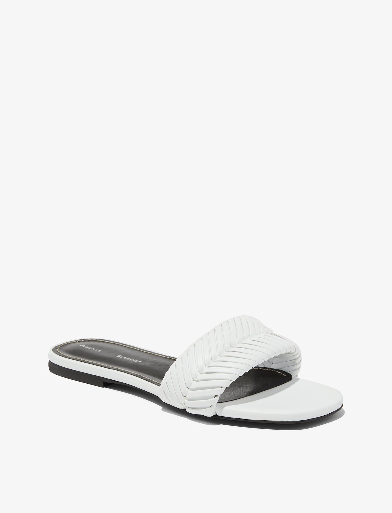 Braided Leather Flat Sandals #1