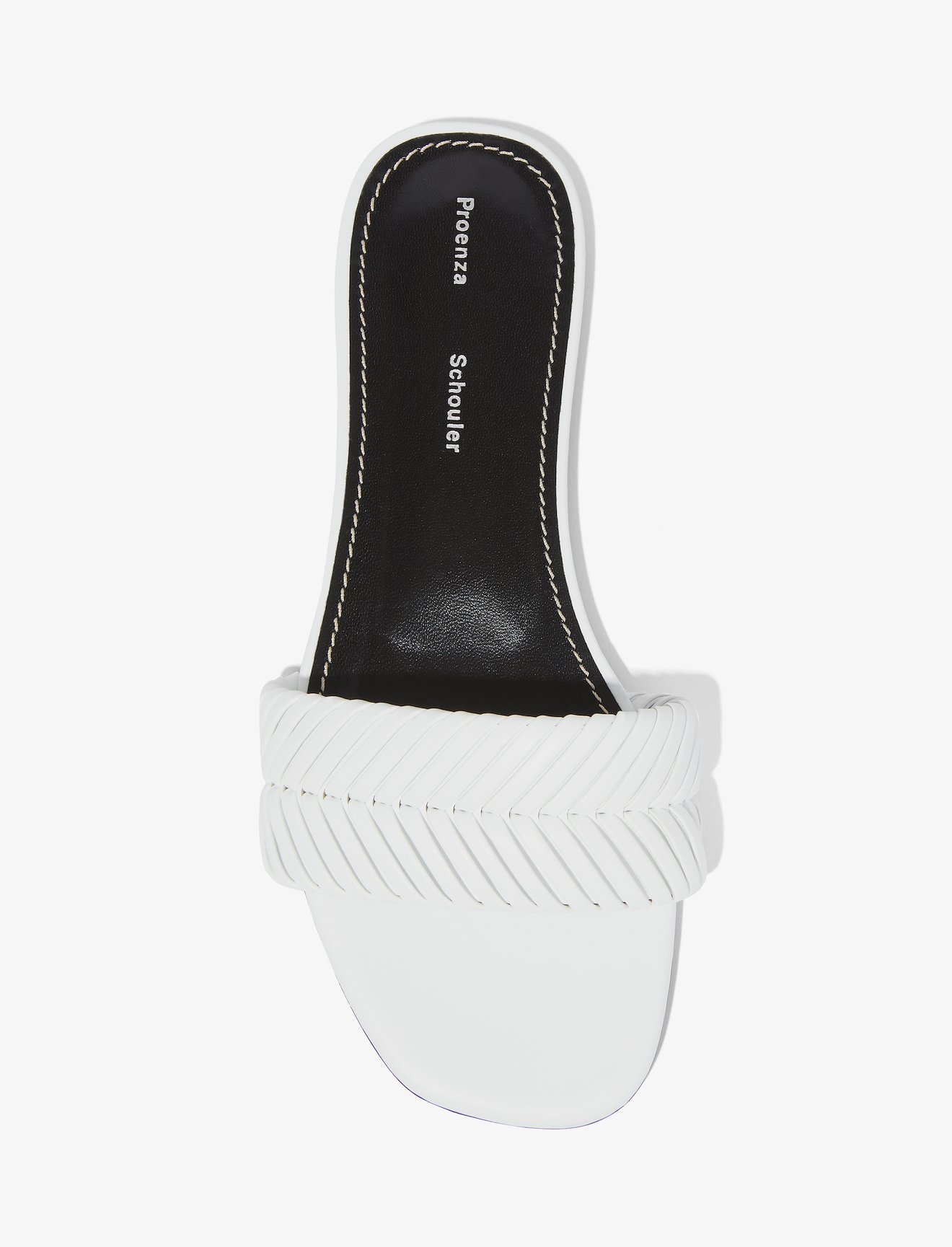 Braided Leather Flat Sandals #3