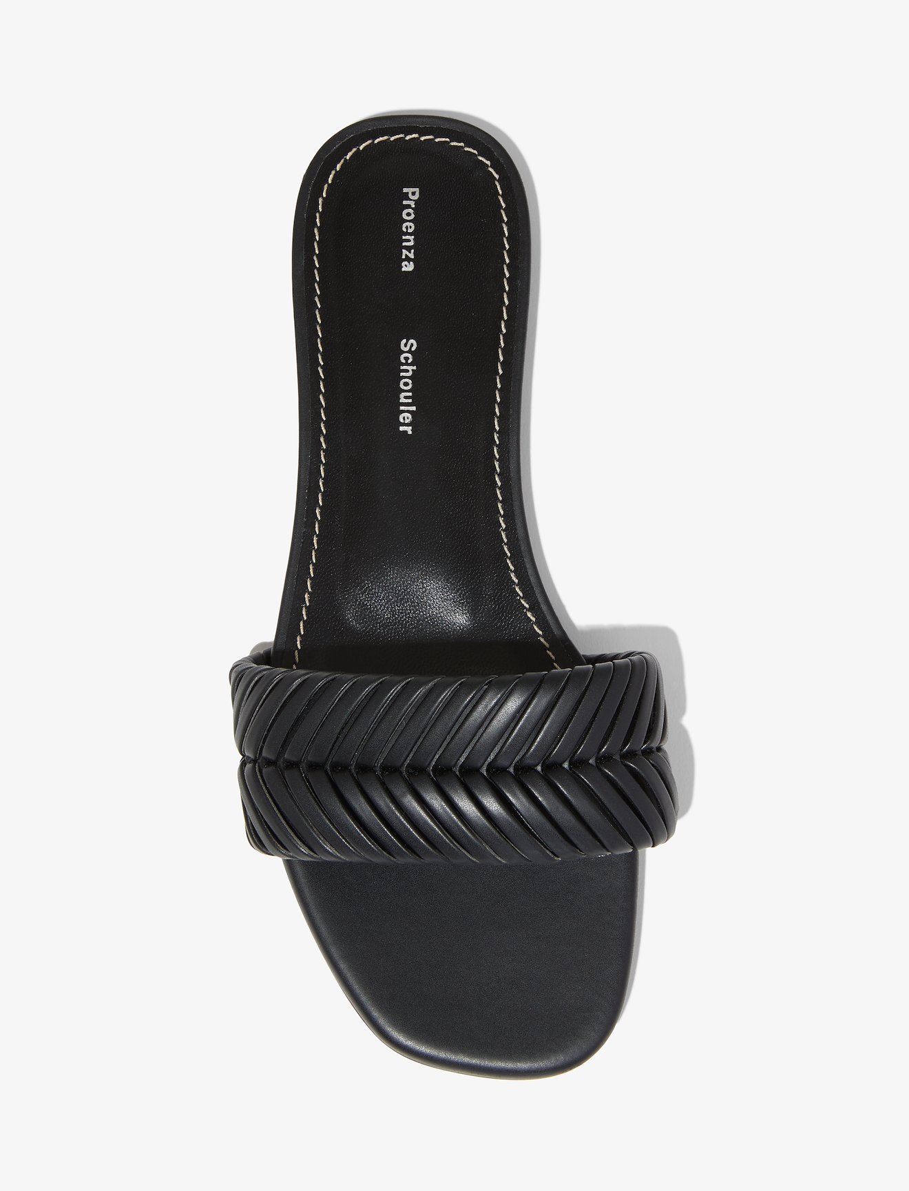 Braided Leather Flat Sandals #3