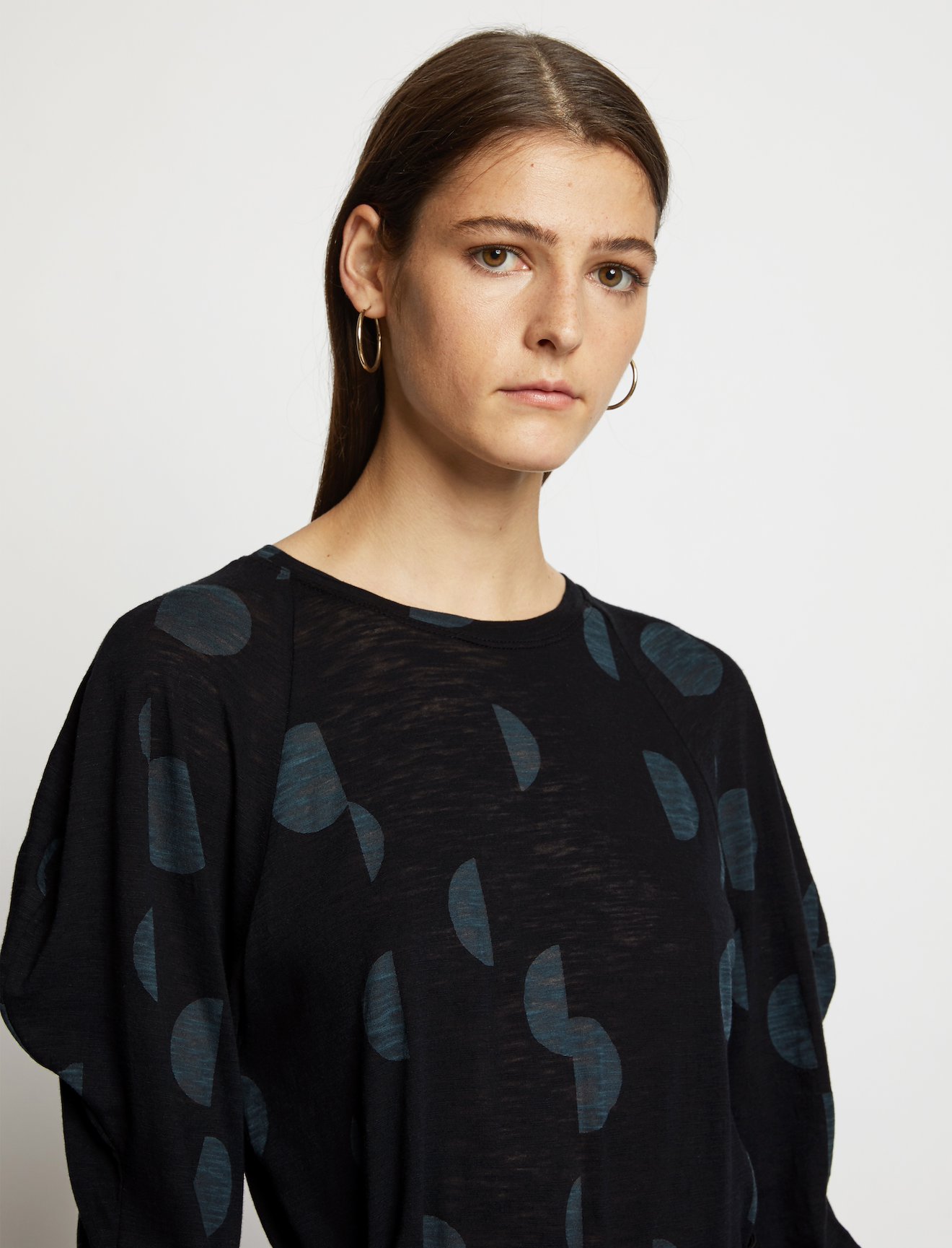 Broken Dot Puff Sleeve T-Shirt #3