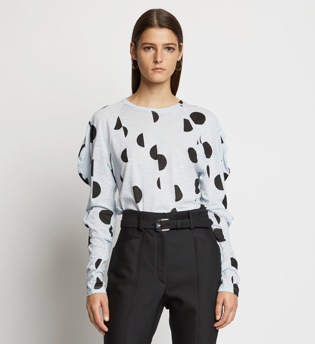 Broken Dot Puff Sleeve T-Shirt