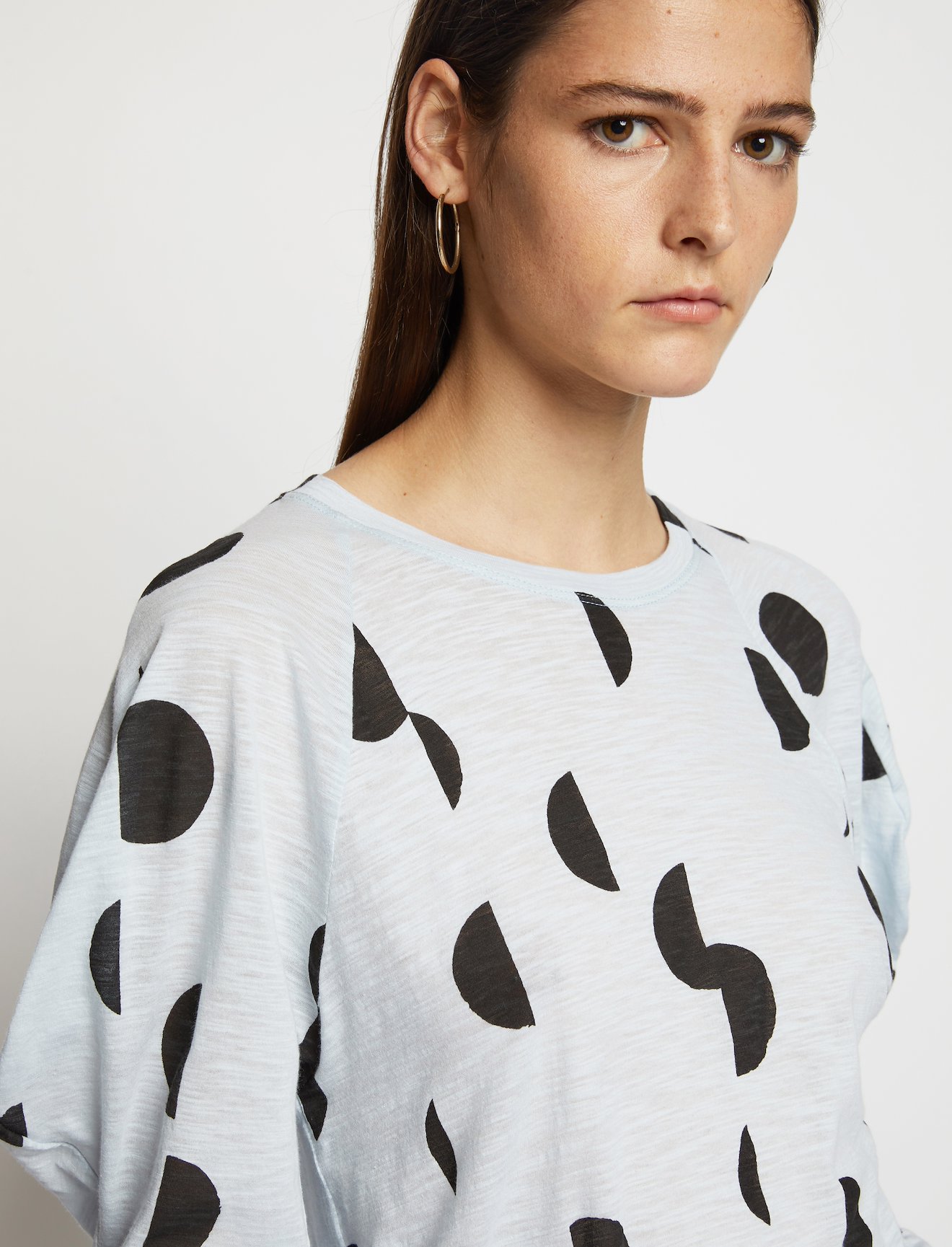Broken Dot Puff Sleeve T-Shirt #3