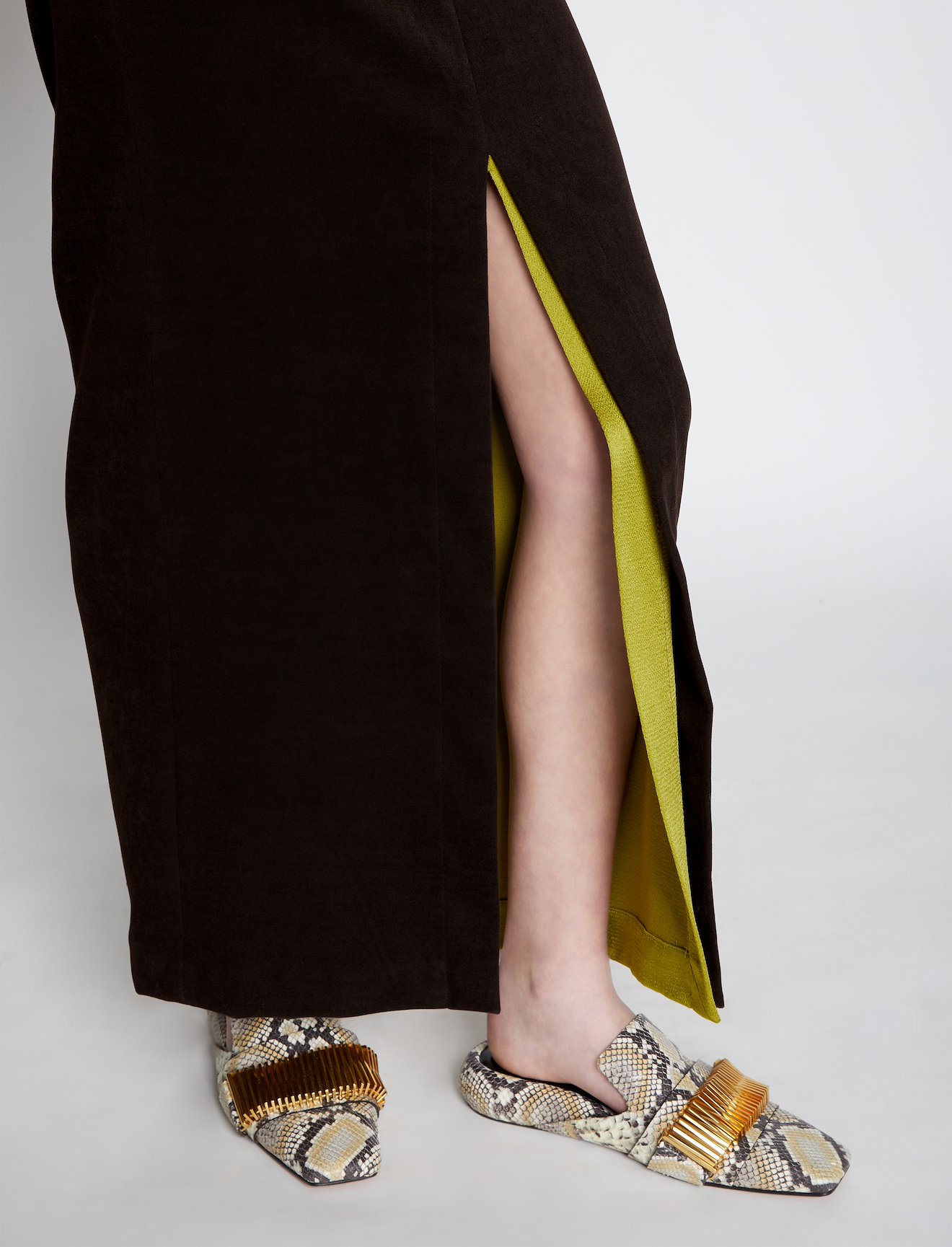 brushed-effect cutout dress #3