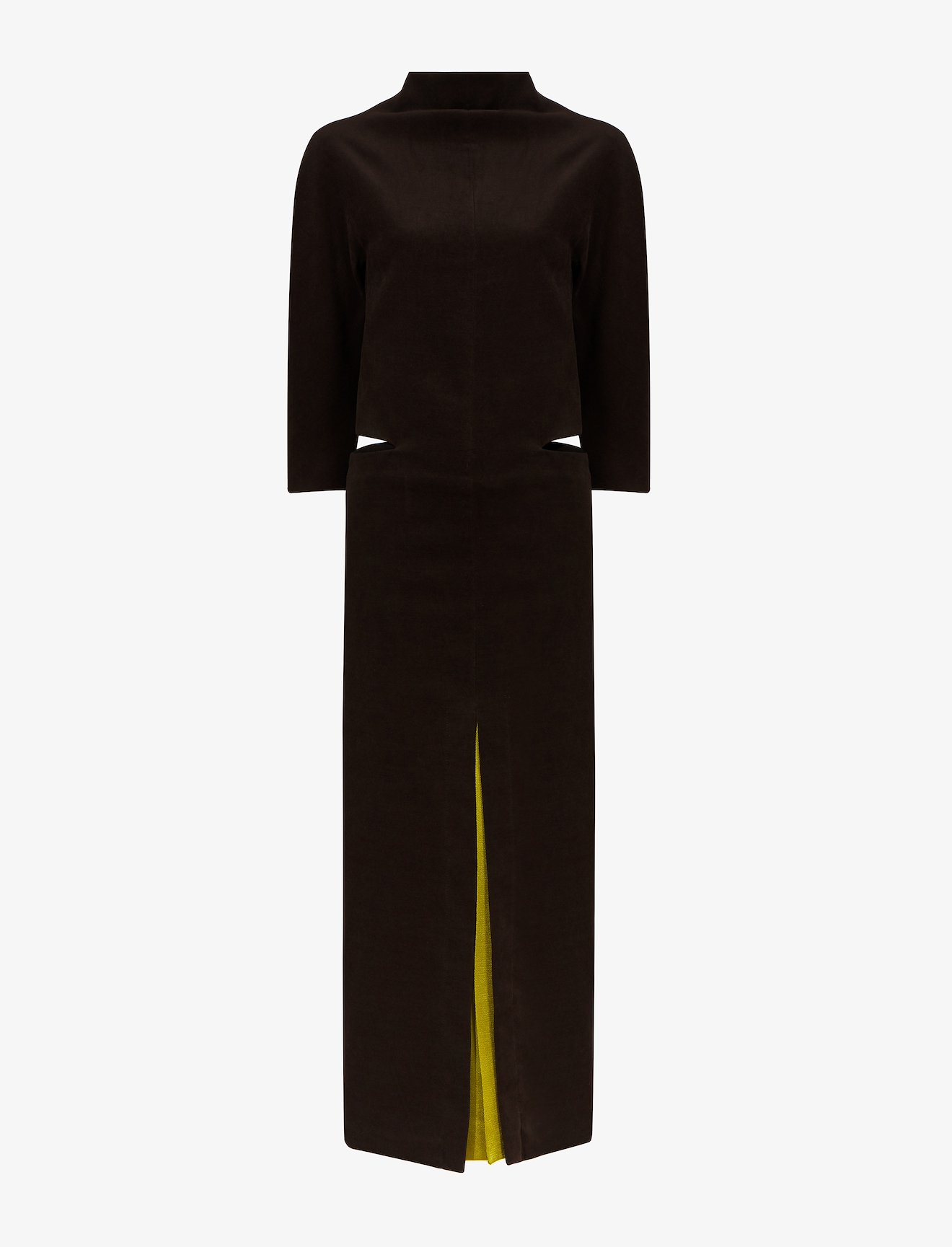 brushed-effect cutout dress #4