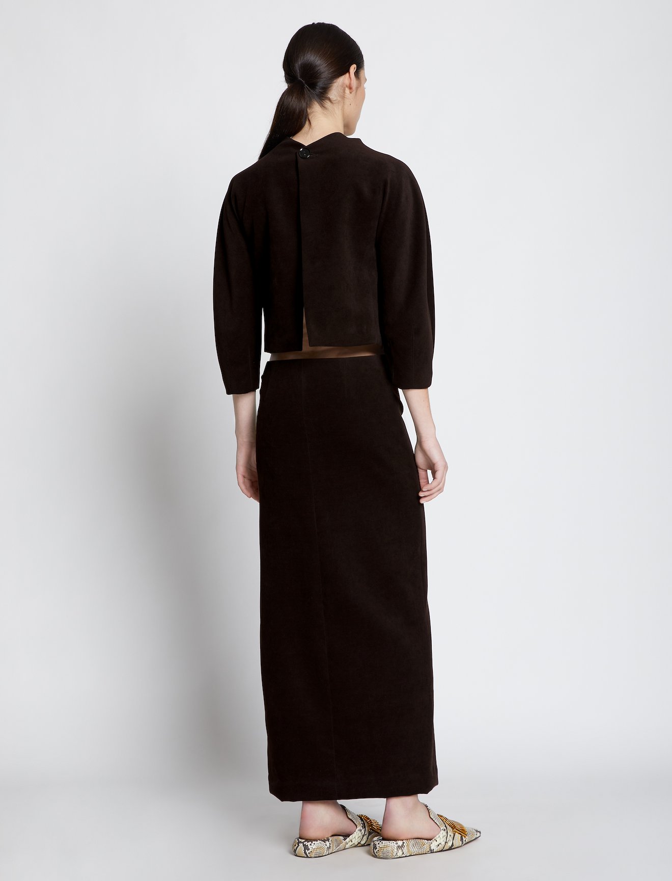 brushed-effect cutout dress #2