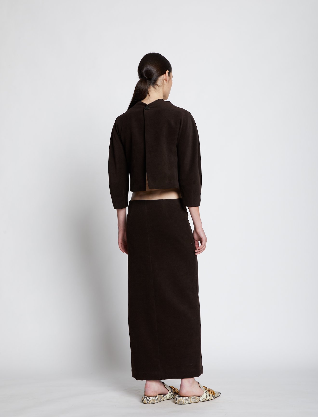 Brushed Viscose Cut Out Dress #2