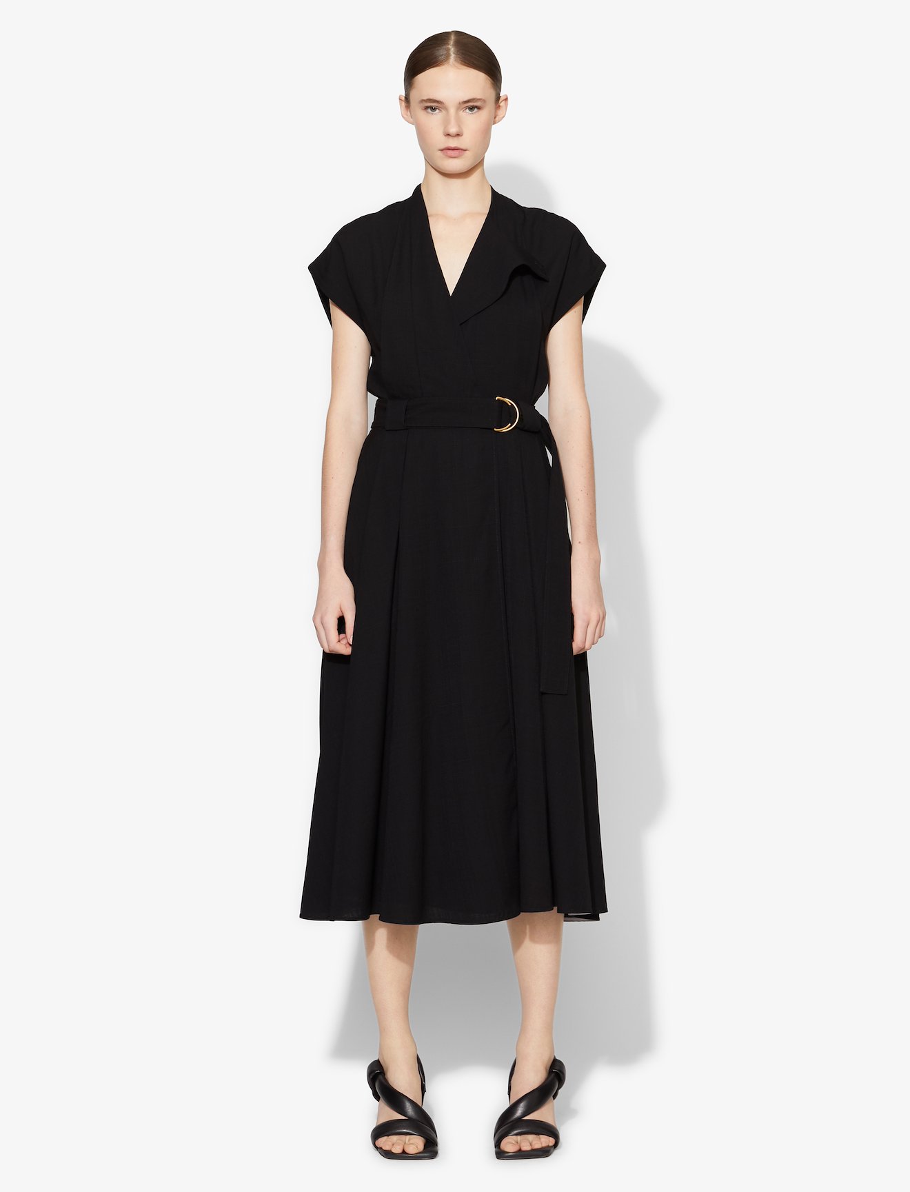 buckled wrap dress #1