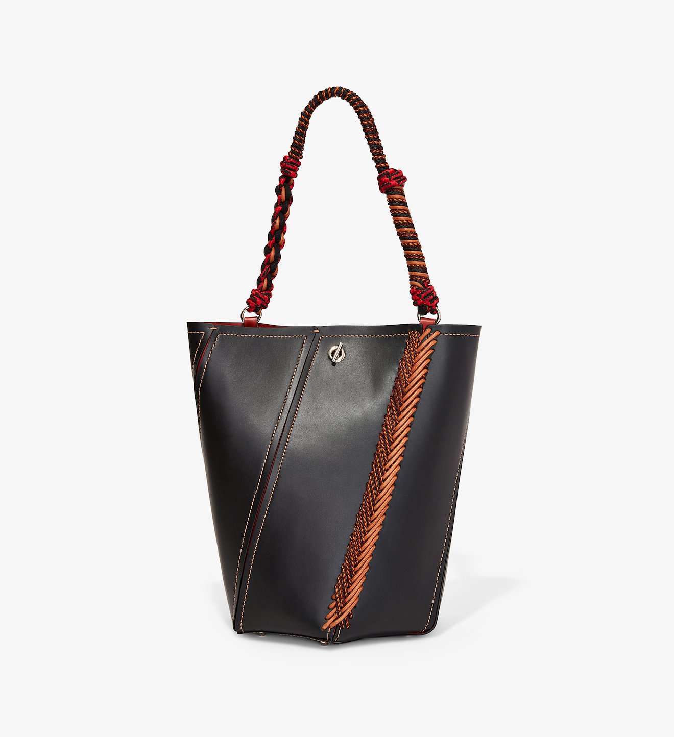 Bungee Crochet Medium Hex Bucket Bag