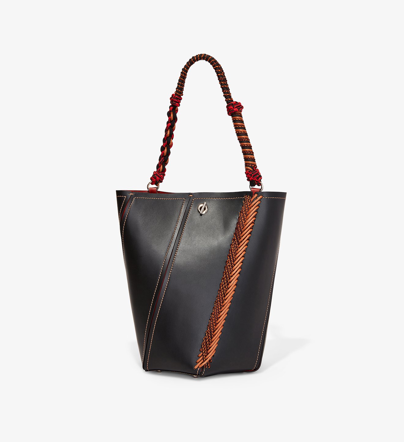 Bungee Crochet Medium Hex Bucket Bag