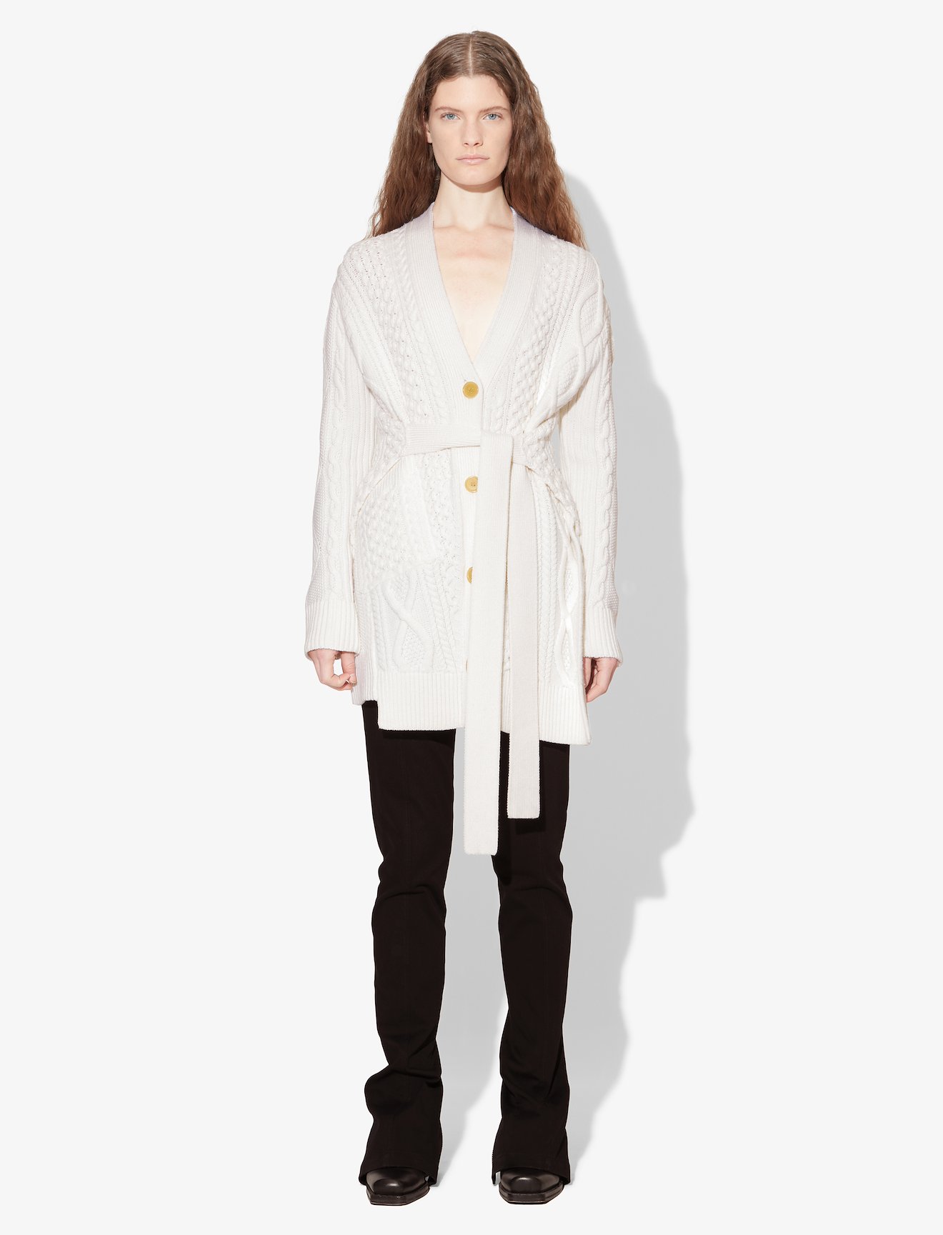 Cable Knit Robe Cardigan #1