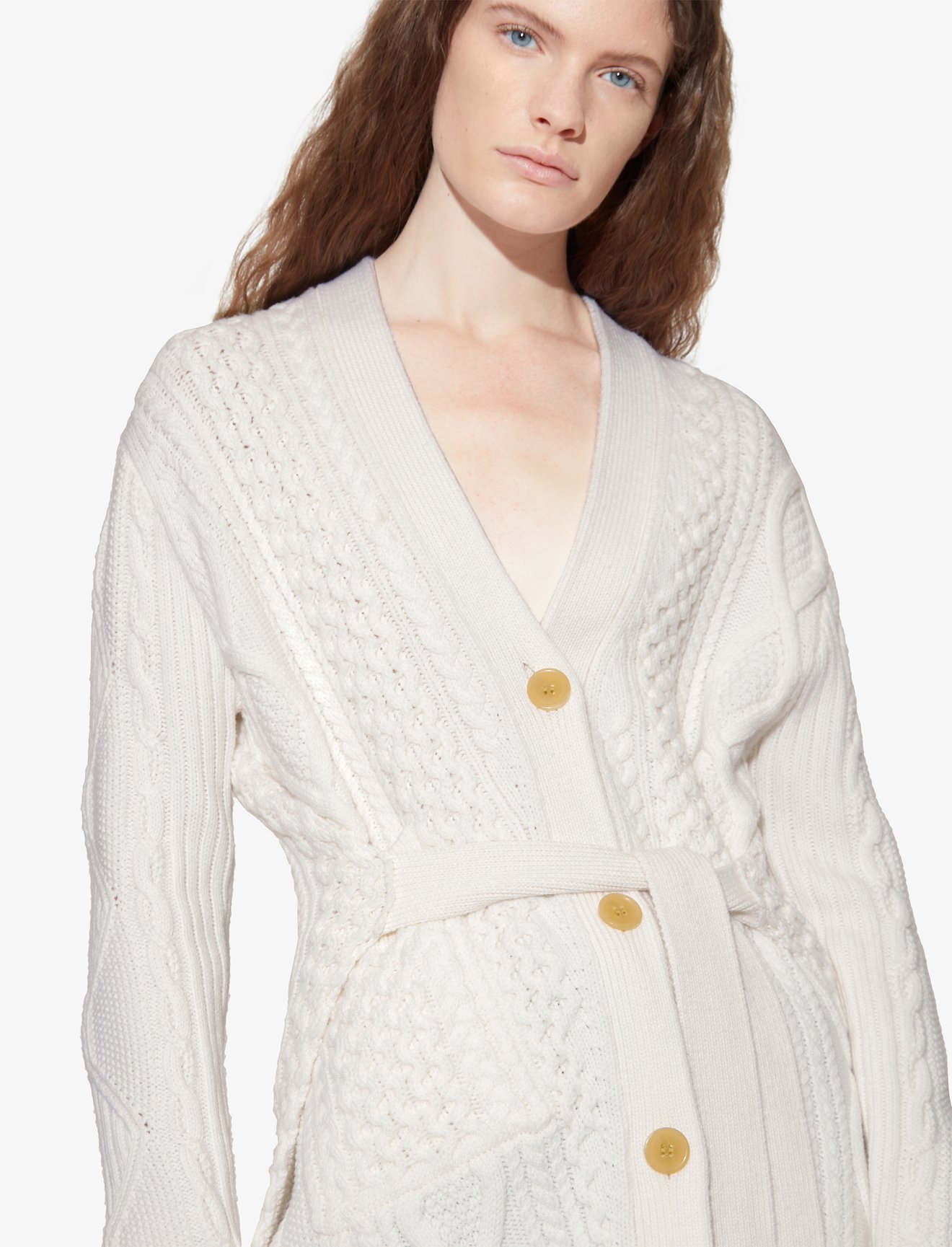 Cable Knit Robe Cardigan #3