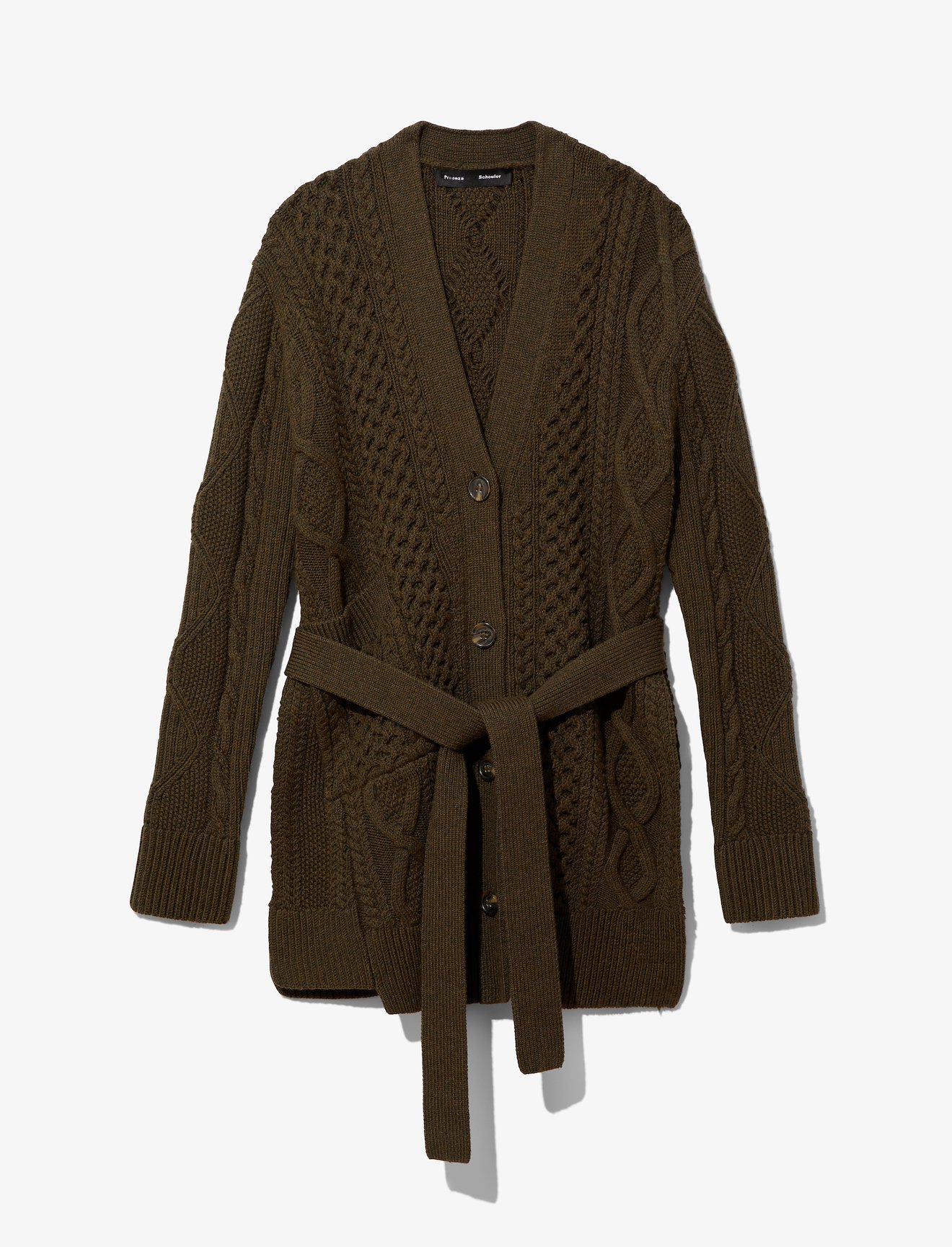 Cable Knit Robe Cardigan #4