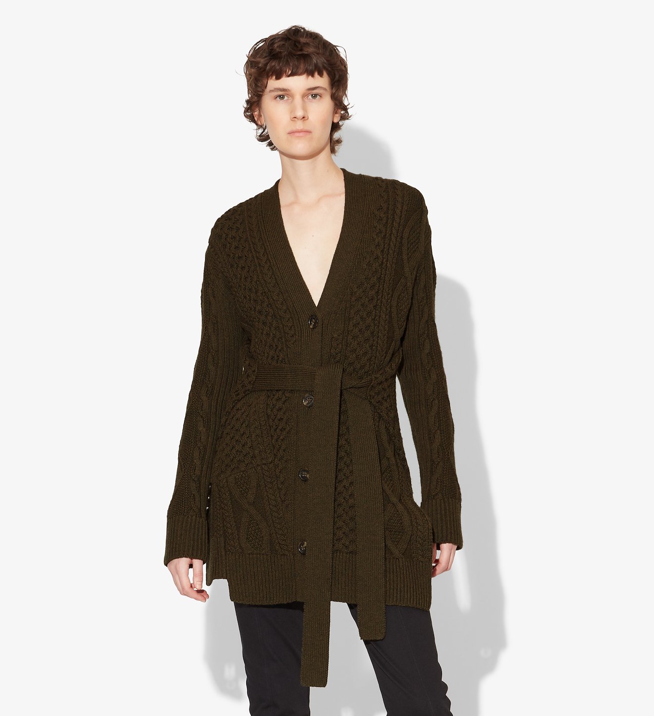 Cable Knit Robe Cardigan