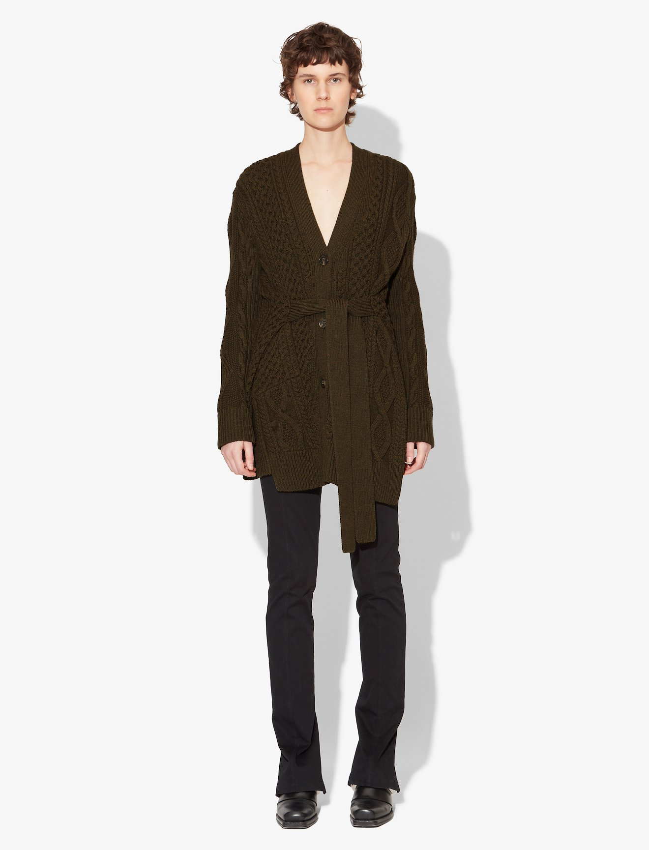 Cable Knit Robe Cardigan #1