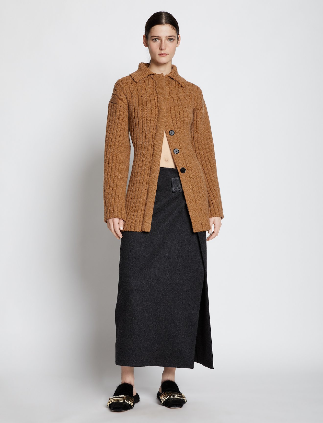 Cable Rib Cardigan #1