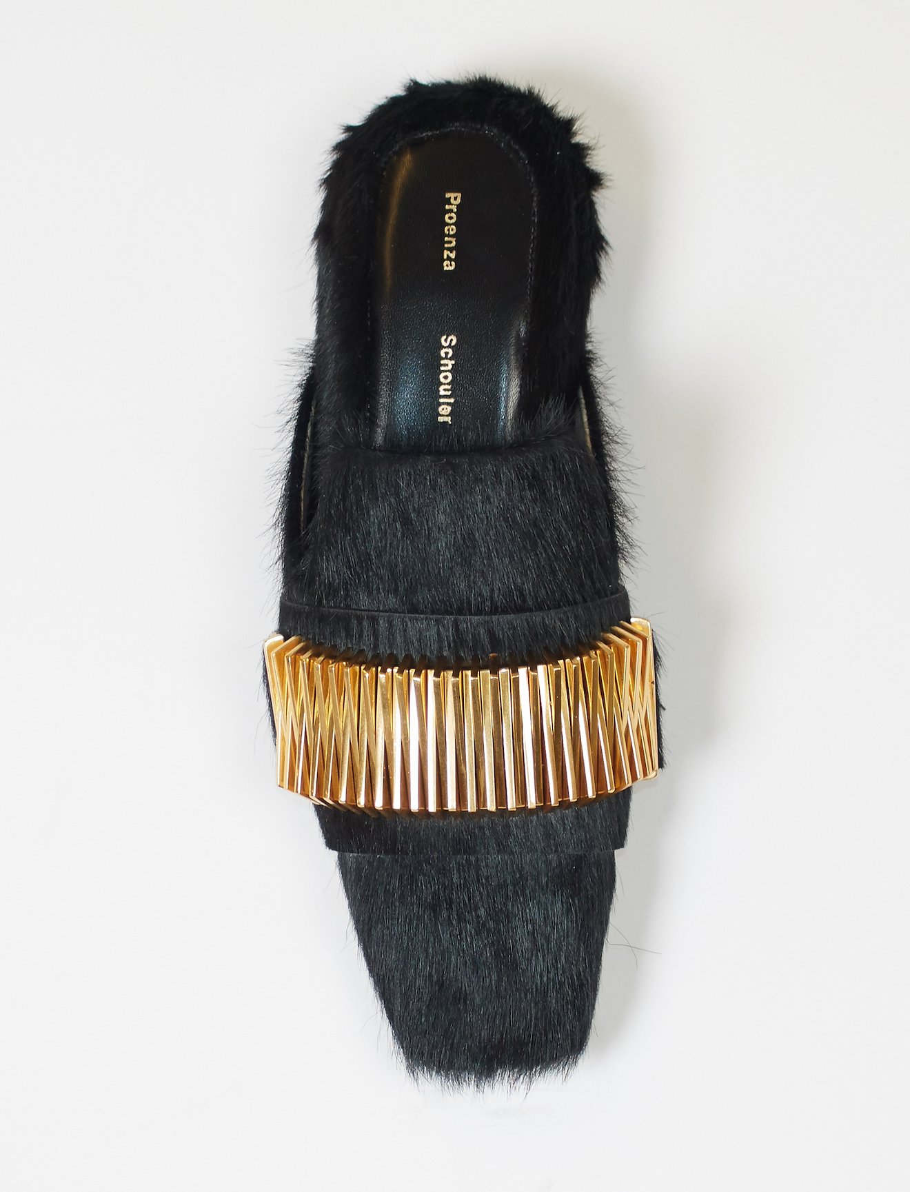 Calf Hair Quad Coil Slippers #1