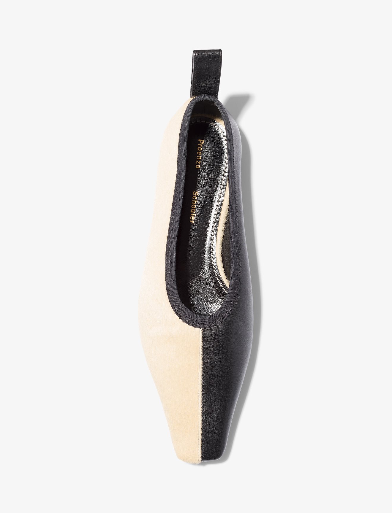 Calf Hair Trap Bi Colored Flats #3