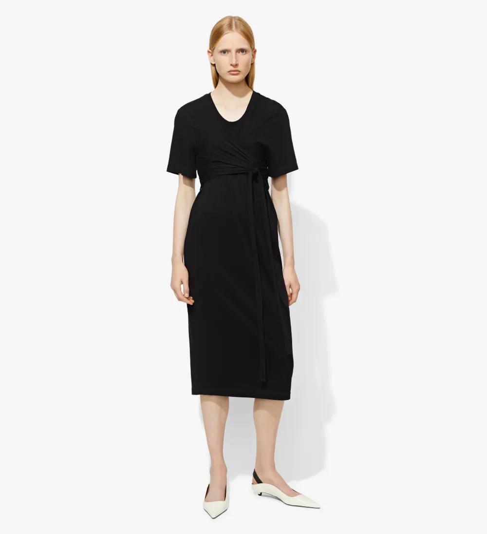 Cap Sleeve Tied Dress