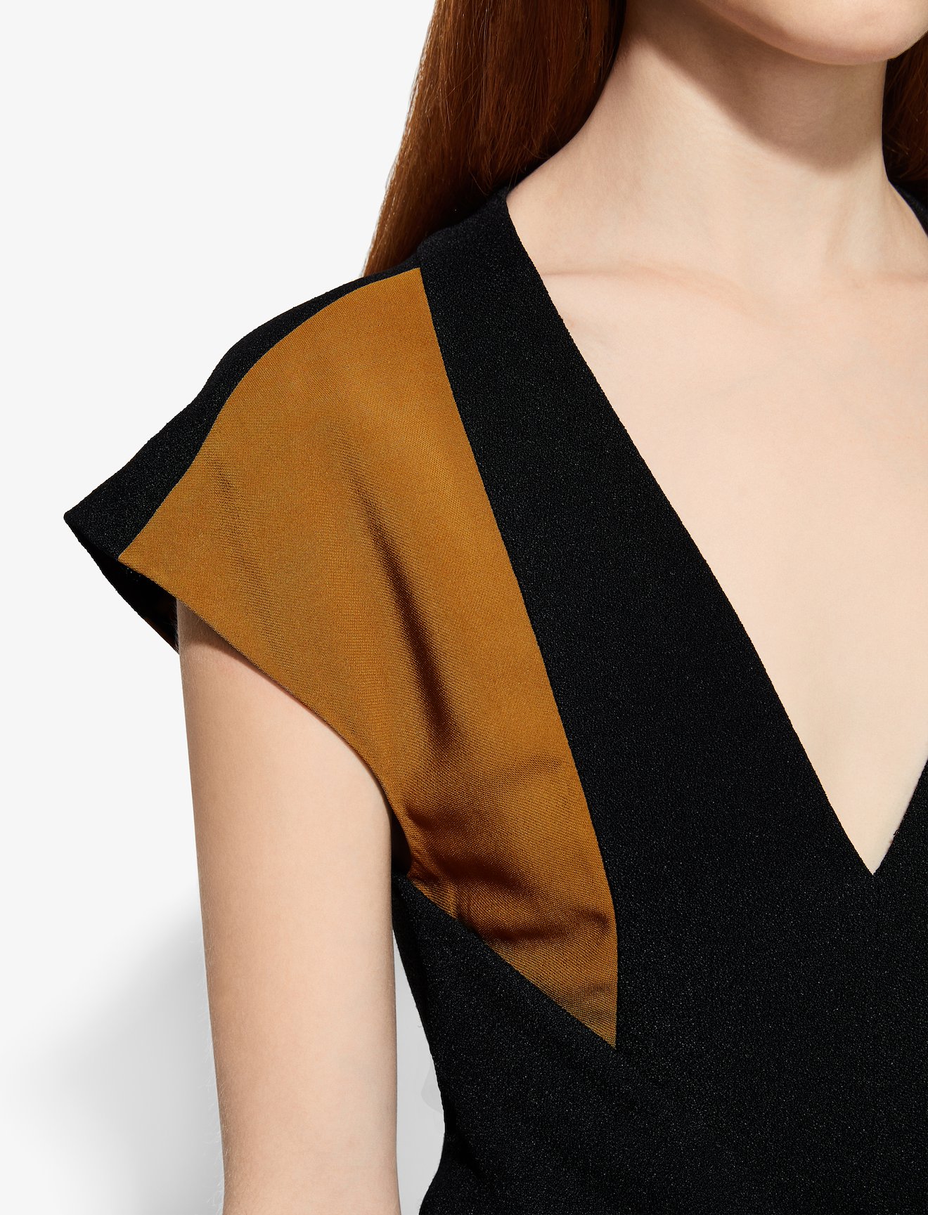Cap Sleeve V-Neck Dress #3